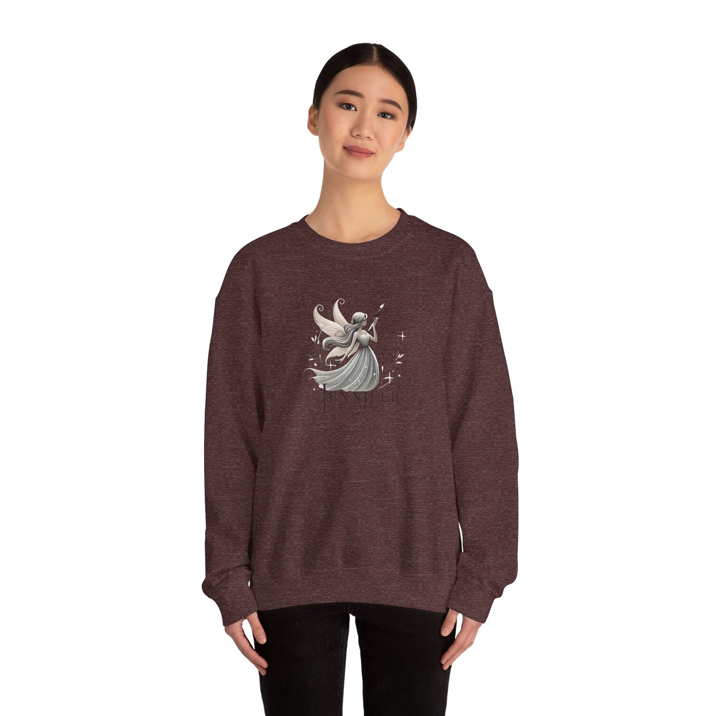 Whimsical Fairy Sweatshirt, Personalized Gift, Cozy Unisex Crewneck, Fantasy Themed Apparel, Unique Artwear, Perfect for Birthdays