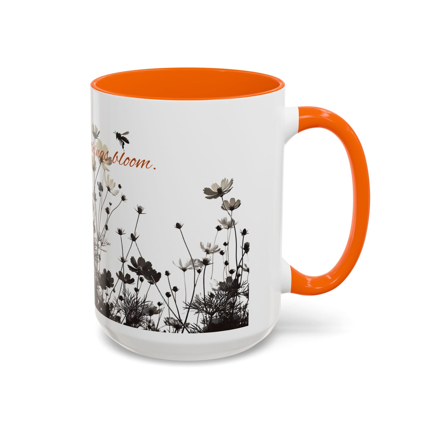 Floral Accent Coffee Mug