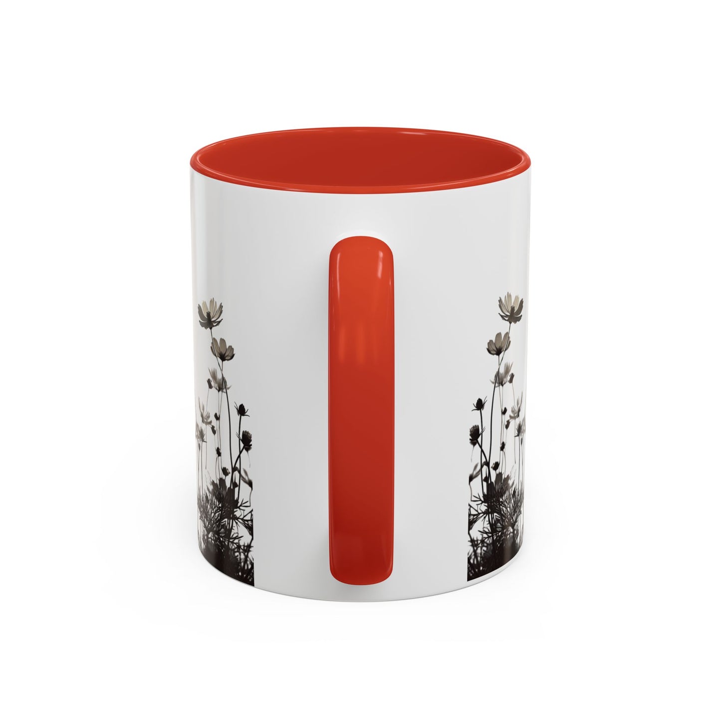 Floral Accent Coffee Mug