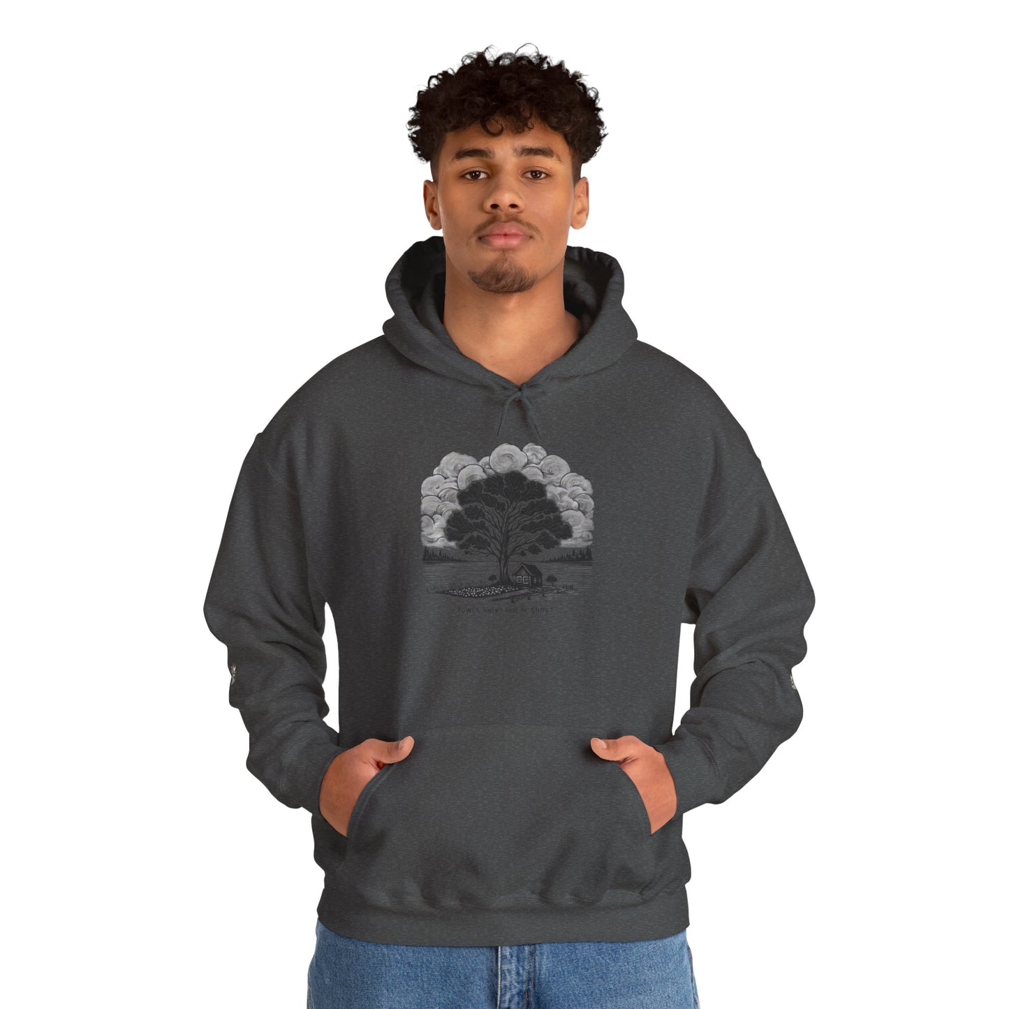 Nature-Inspired Hooded Sweatshirt | Ideal for Nature Lovers, Cozy Fall Wear, Gifts for Friends, Eco-Friendly Fashion