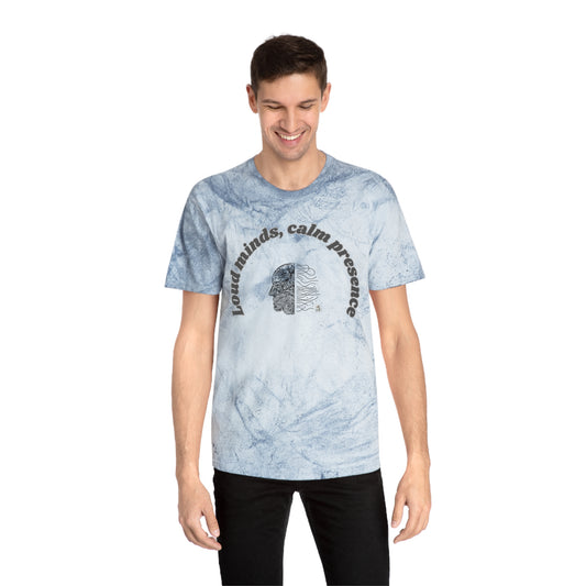 Color Blast T-Shirt, Unisex Tee, Loud Minds Calm Presence Shirt, Artistic Graphic Tee, Casual Wear, Trendy Gift Idea