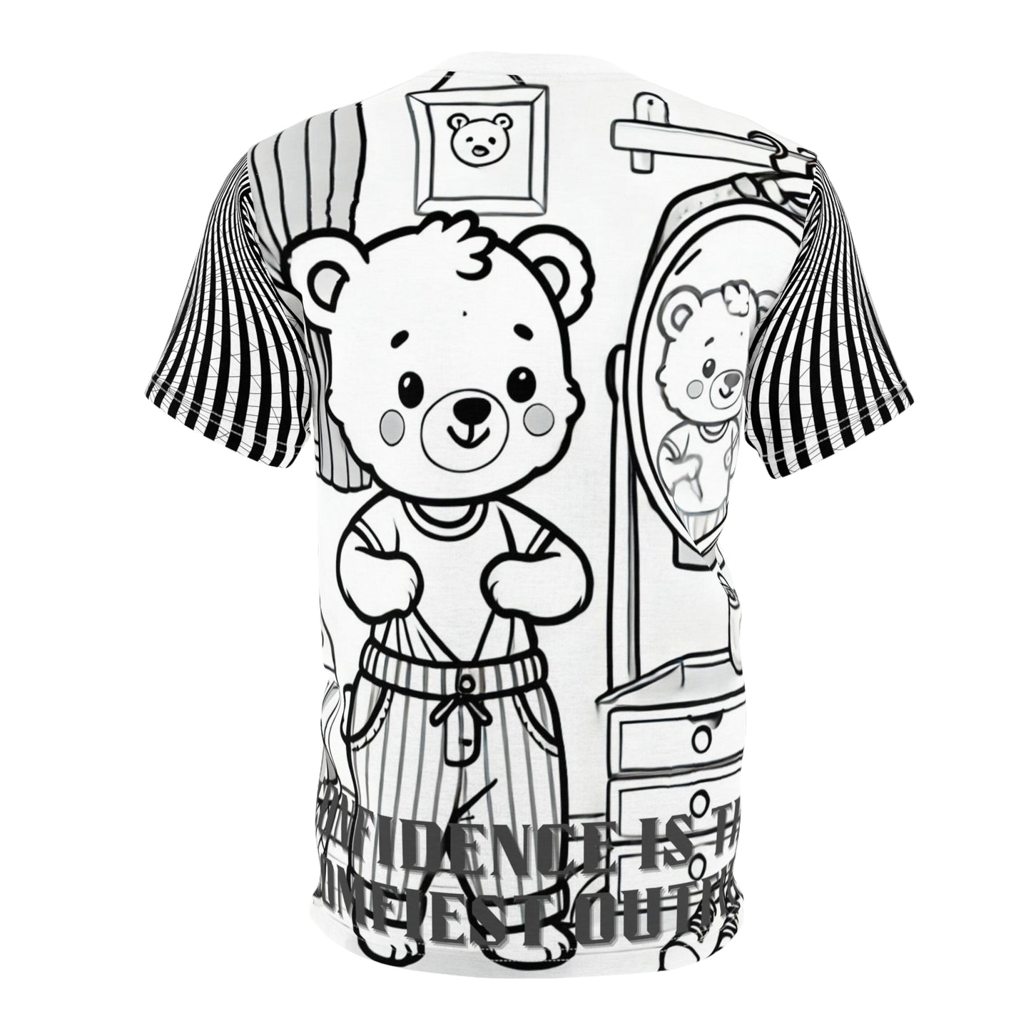 Cute Bear Confidence Tee, Unisex T-Shirt, Graphic Tee, Fun Fashion, Gift for Kids, Positive Vibes