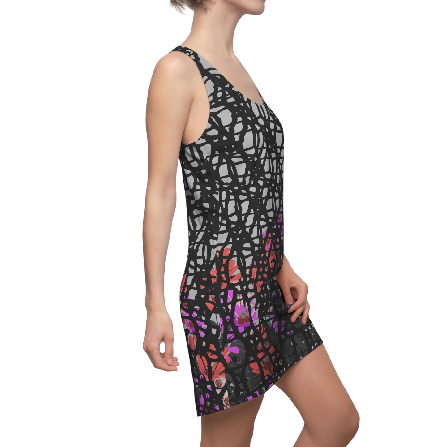 Stylish Women's Racerback Dress, Summer Fashion, Casual Dress, Party Outfit, Festival Wear, Unique Pattern Dress
