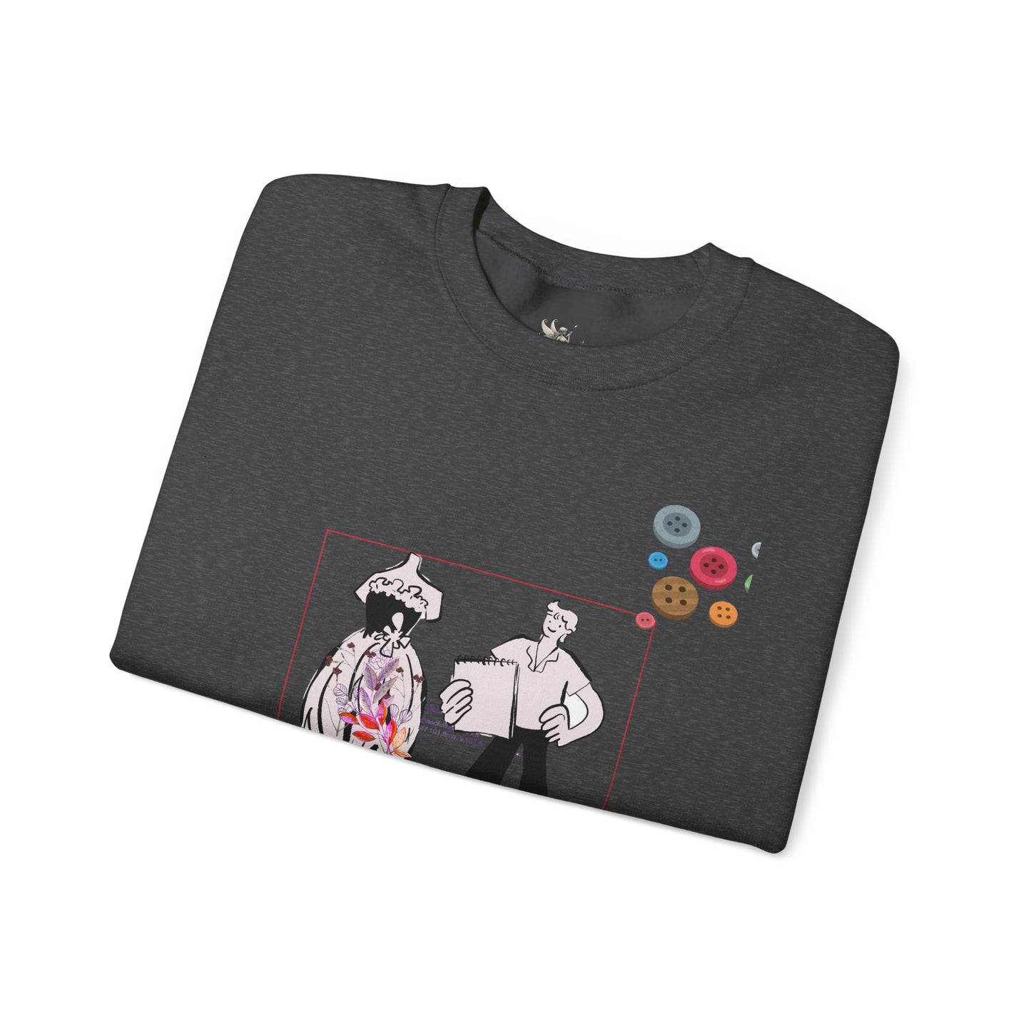 Chic Artistic Crewneck Sweatshirt - Unique Graphic Art, Cozy Gift for Art Lovers, Stylish Layering for Any Occasion, Trendy Sweatshirt