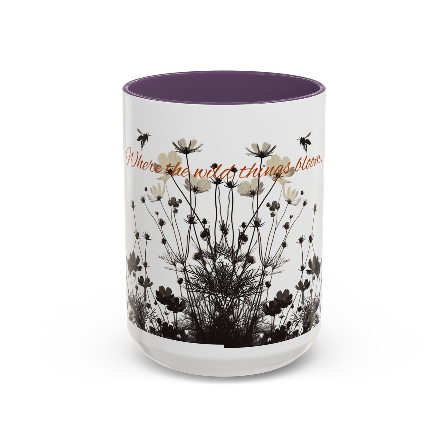Floral Accent Coffee Mug