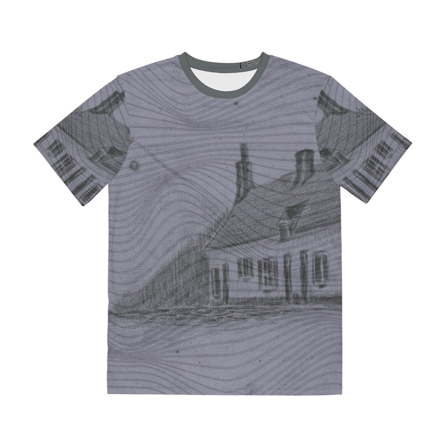 Stylish Home-Inspired Men's Tee, Graphic T-Shirt, Casual Wear, Unique Gift, Everyday Comfort, Black and White Art Design