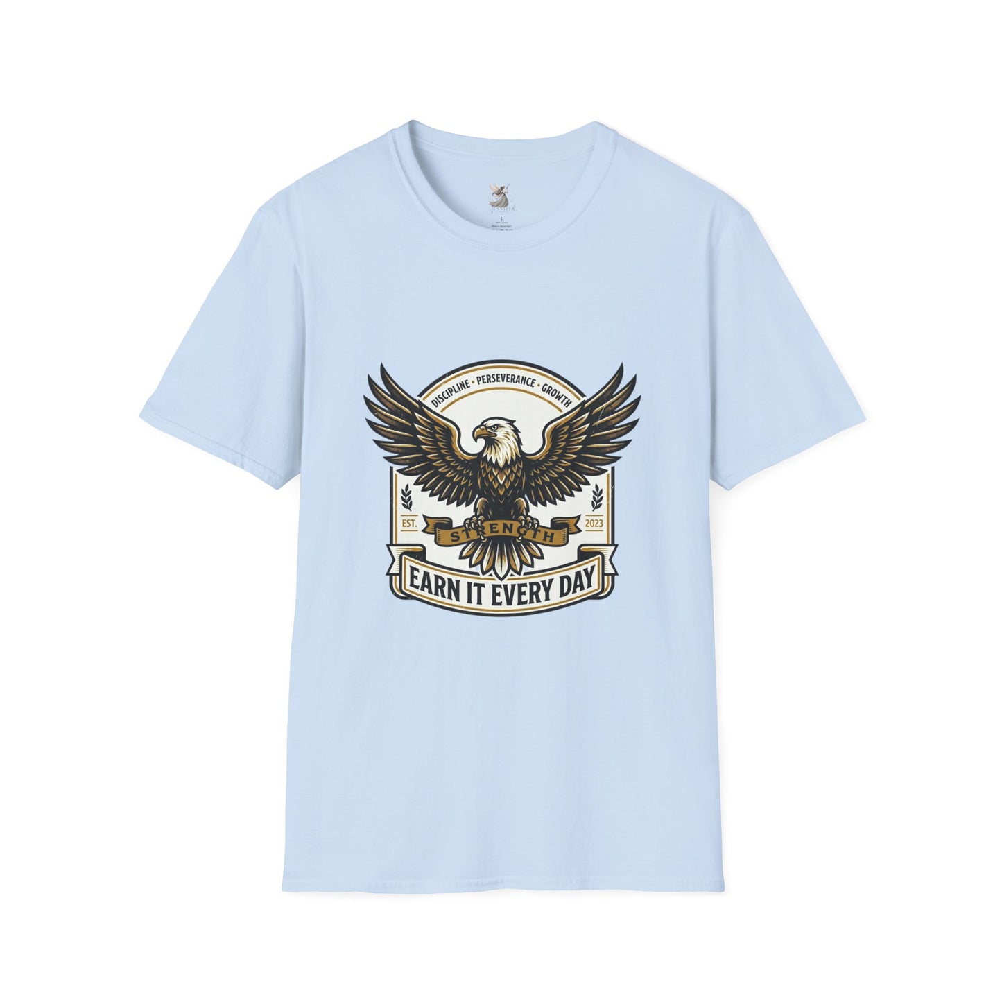 Eagle Emblem Earn It Every Day T-Shirt | Wisdom, Discipline, Perseverance