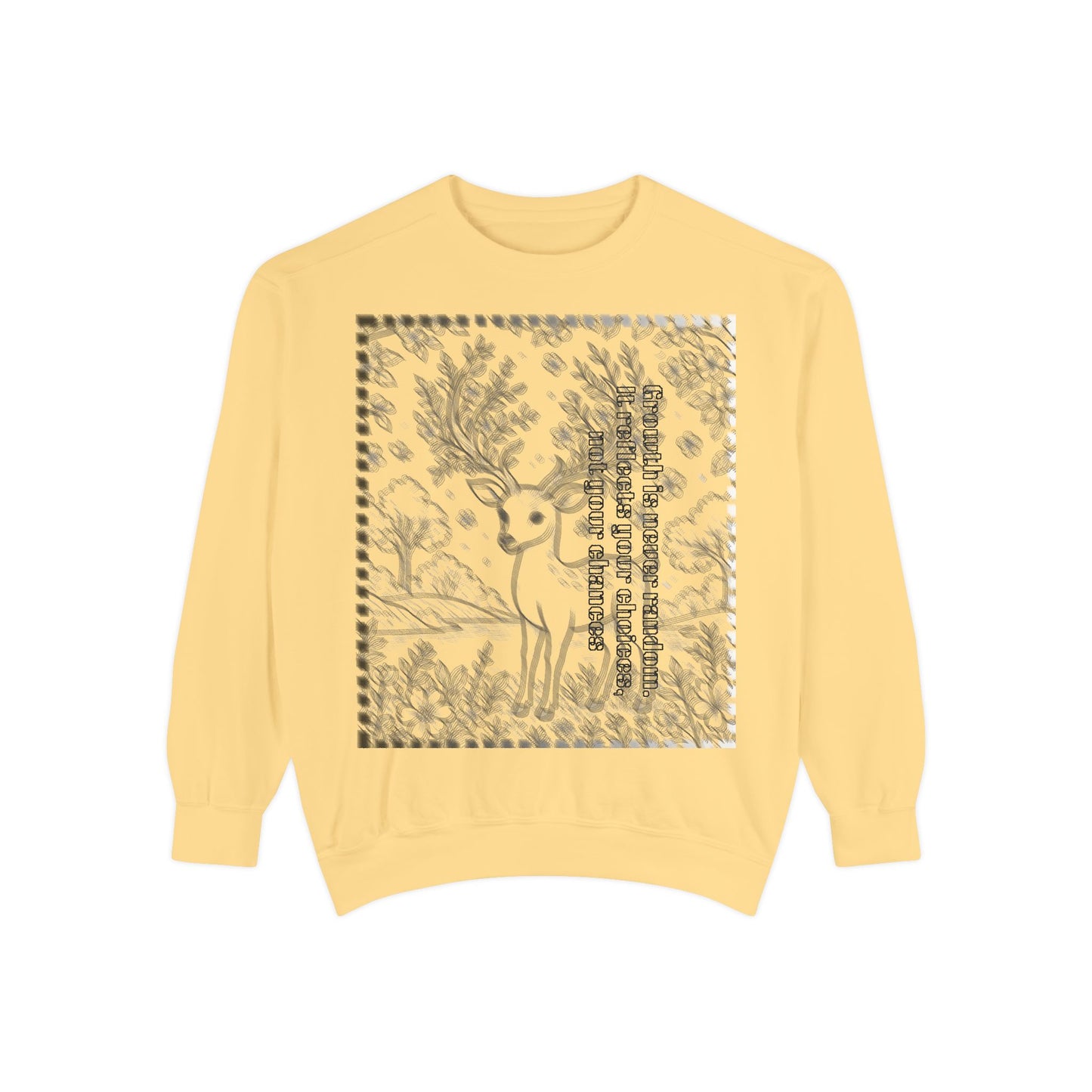 Stylish Unisex Sweatshirt with Deer Design, Cozy Autumn Loungewear, Gift for Him/Her, Perfect for Holidays, Nature Lovers
