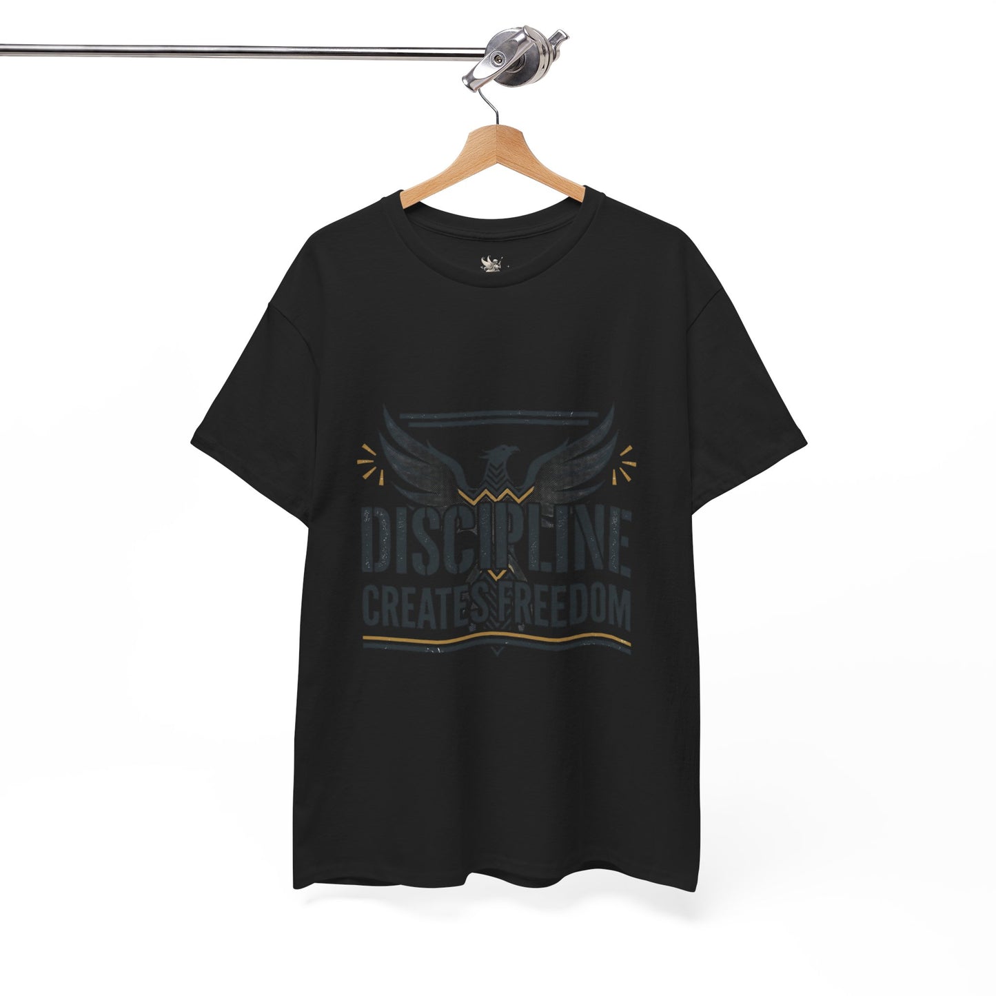 Discipline Creates Freedom T-Shirt — Motivational Eagle Fitness Tee