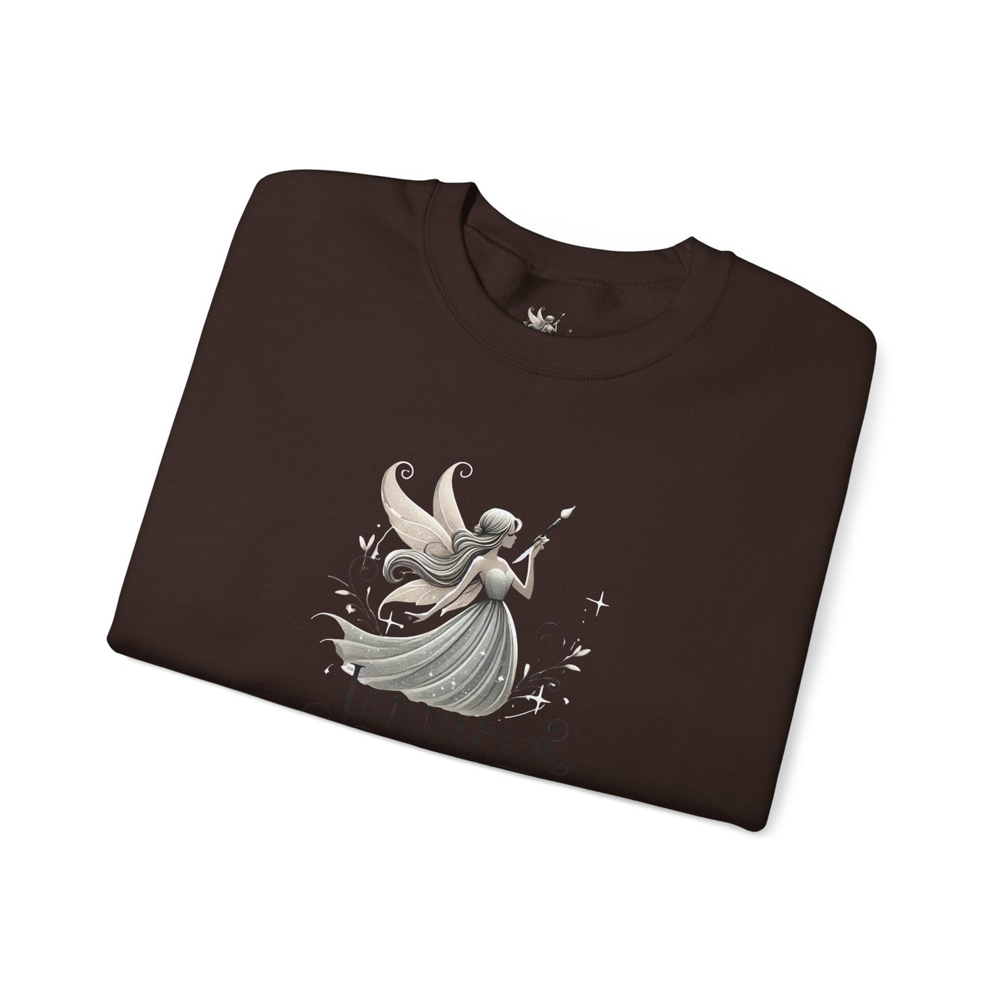 Whimsical Fairy Sweatshirt, Personalized Gift, Cozy Unisex Crewneck, Fantasy Themed Apparel, Unique Artwear, Perfect for Birthdays