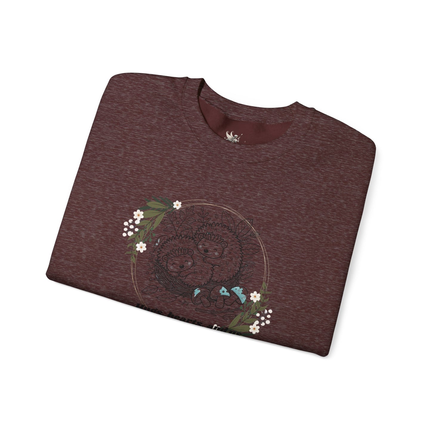 Hedgehog Sweatshirt - Valentine's Day Love Illustration