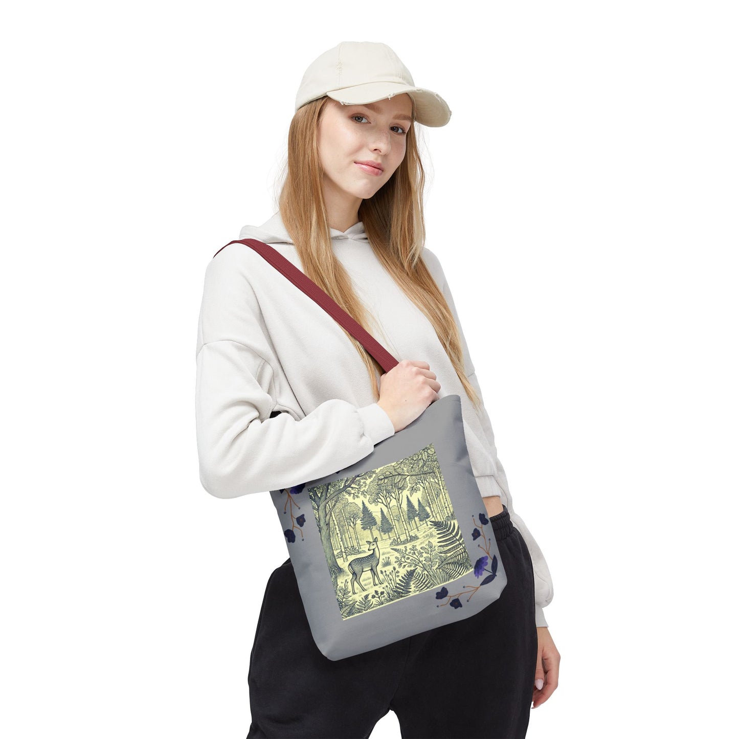 Nature-Inspired Tote Bag with Deer and Butterfly Designs, Eco-Friendly Shopping Tote, Floral Carryall, Gift for Nature Lovers, Stylish [...]