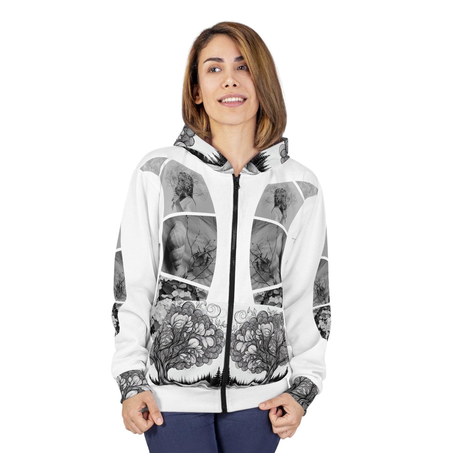 Artistic Unisex Zip Hoodie, Unique Graphic Sweatshirt, Cozy Layer for All Seasons, Perfect Gift for Nature Lovers, Trendy Outfit for [...]