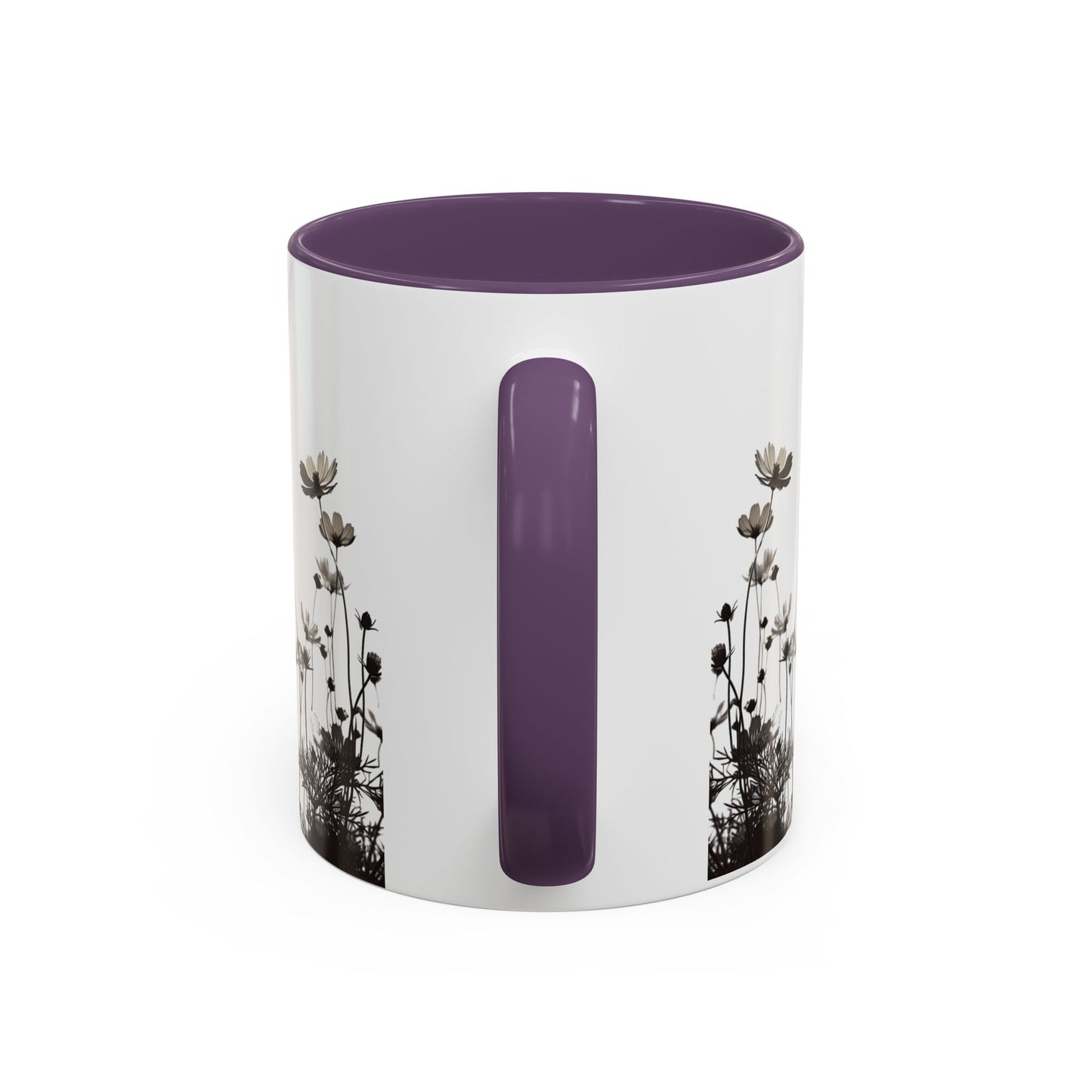 Floral Accent Coffee Mug