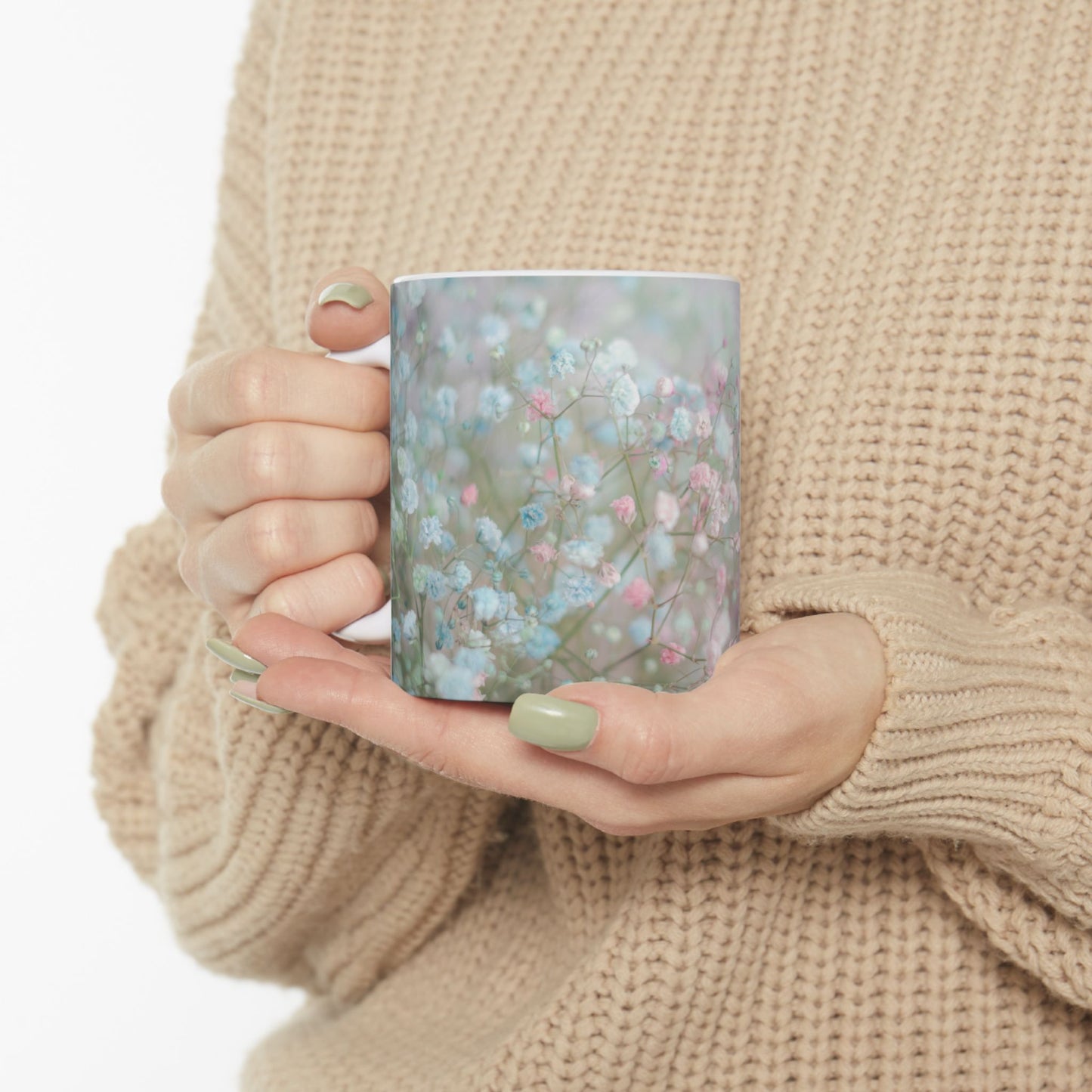 Floral Inspirational Ceramic Mug - Perfect Gift for Coffee Lovers, Tea Enthusiasts, Home Decor, Mother's Day, Birthday