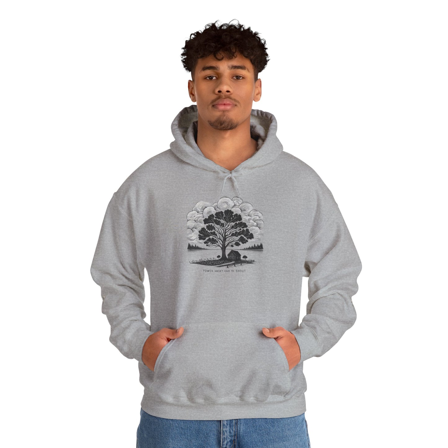 Nature-Inspired Hooded Sweatshirt | Ideal for Nature Lovers, Cozy Fall Wear, Gifts for Friends, Eco-Friendly Fashion