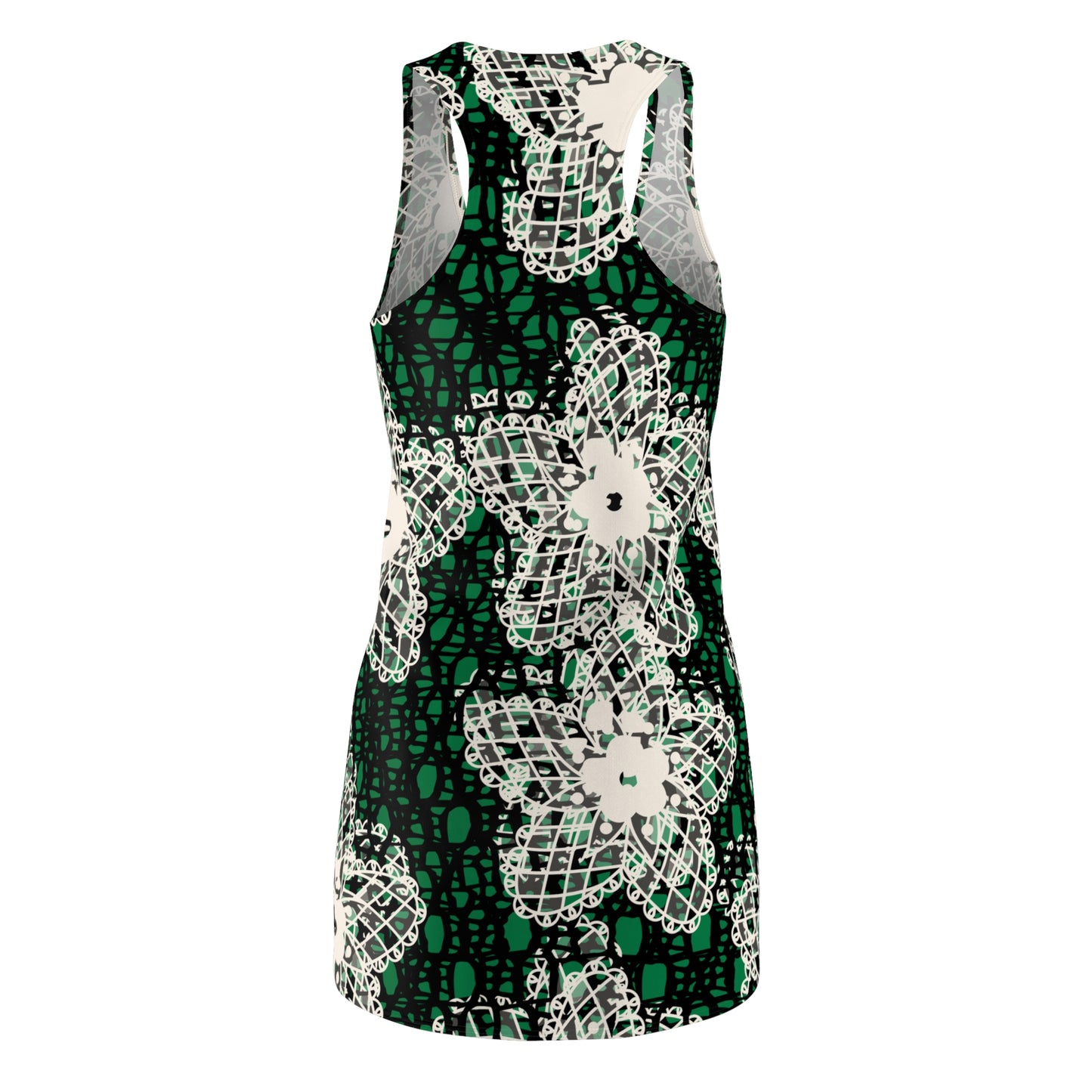 Elegant Floral Racerback Dress for Women, Summer Beach Dress, Casual Day Dress, Party Outfit, Vacation Wear, Comfortable Fashion