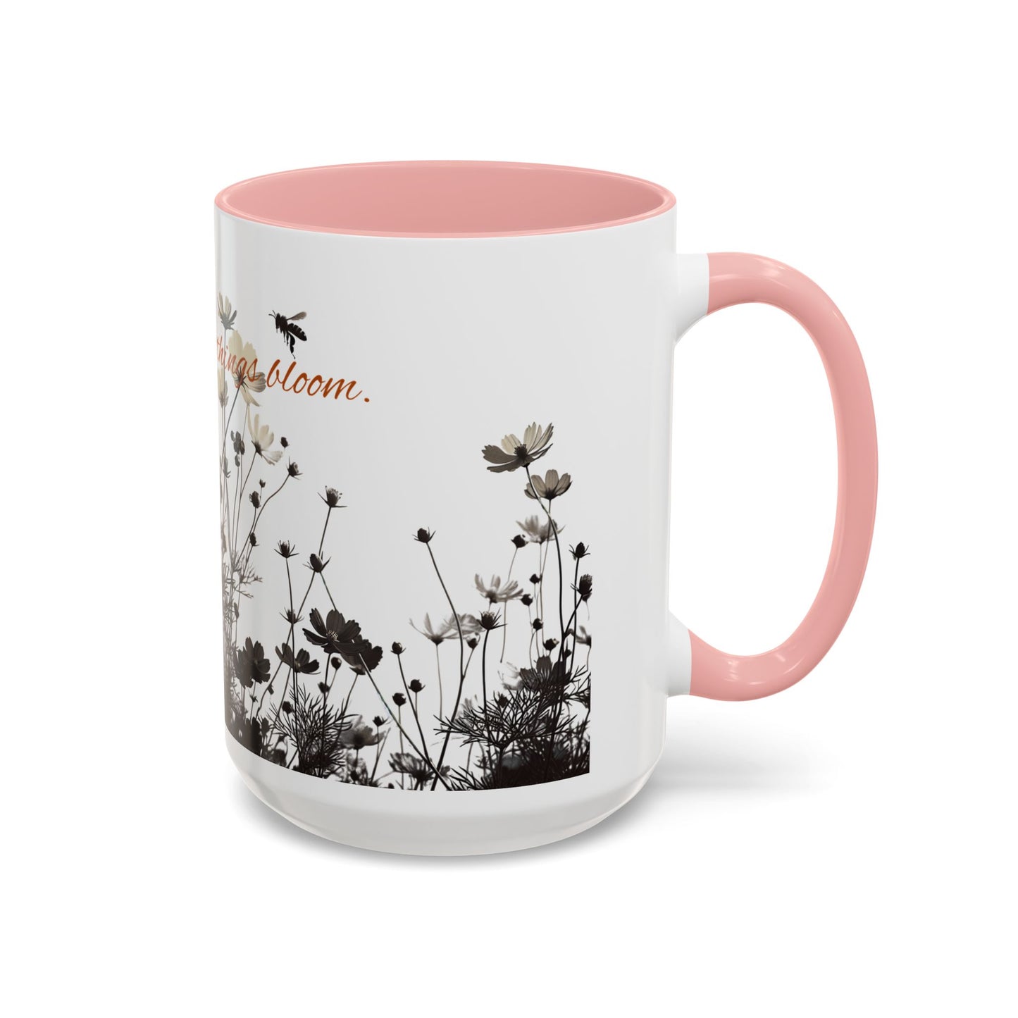 Floral Accent Coffee Mug