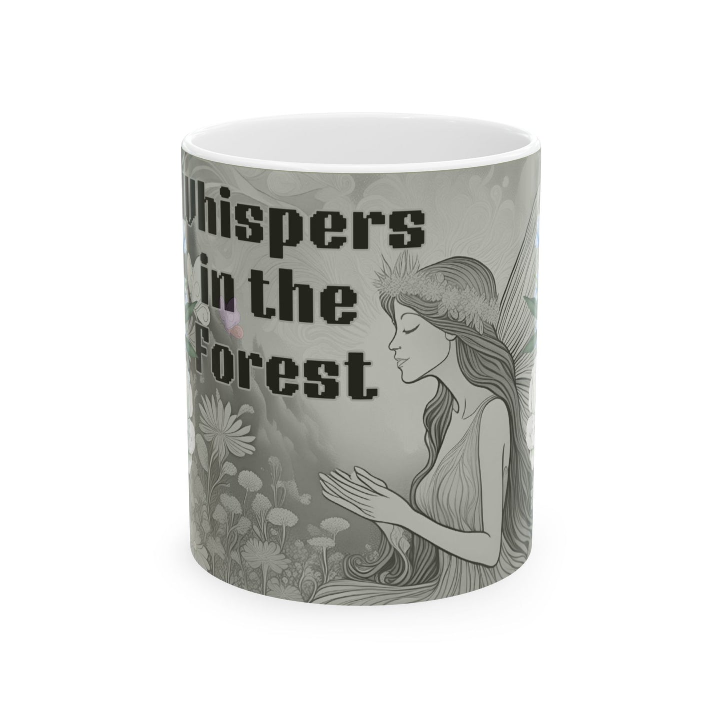 Whispers in the Forest Ceramic Mug - Enchanted Fairy Design, Cozy Gift for Nature Lovers, Perfect for Tea & Coffee, Eco-Friendly Home [...]