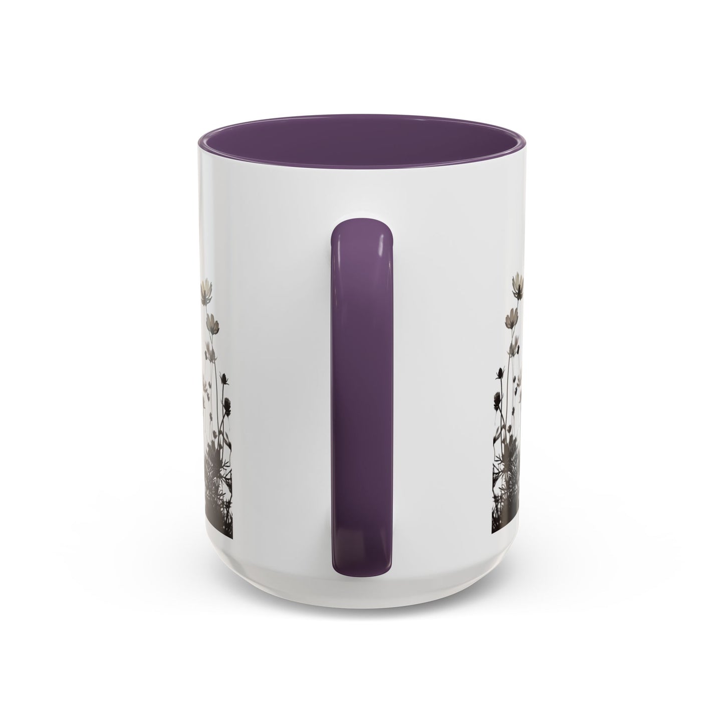 Floral Accent Coffee Mug
