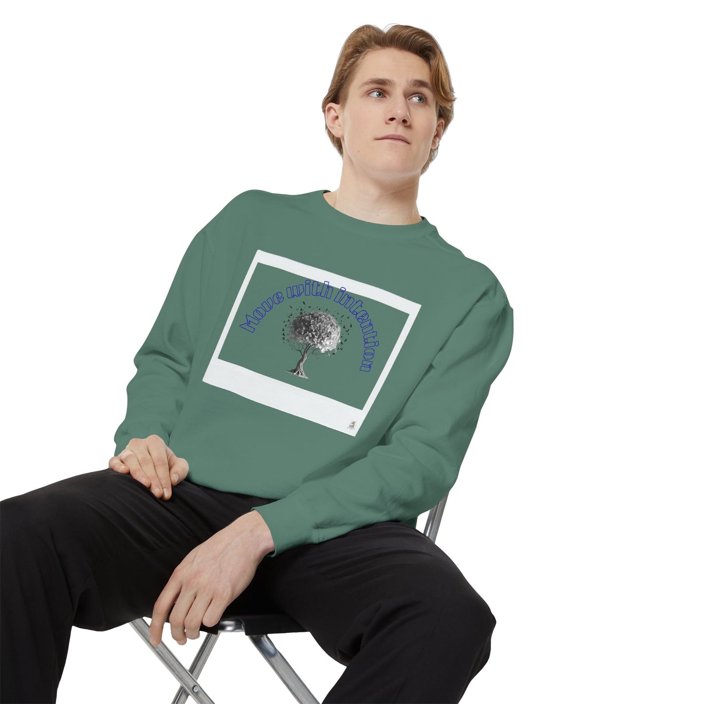 Garment-Dyed Sweatshirt with Inspirational Tree Design, Cozy Sweatshirt for Nature Lovers, Perfect Gift for Any Occasion, Unisex [...]
