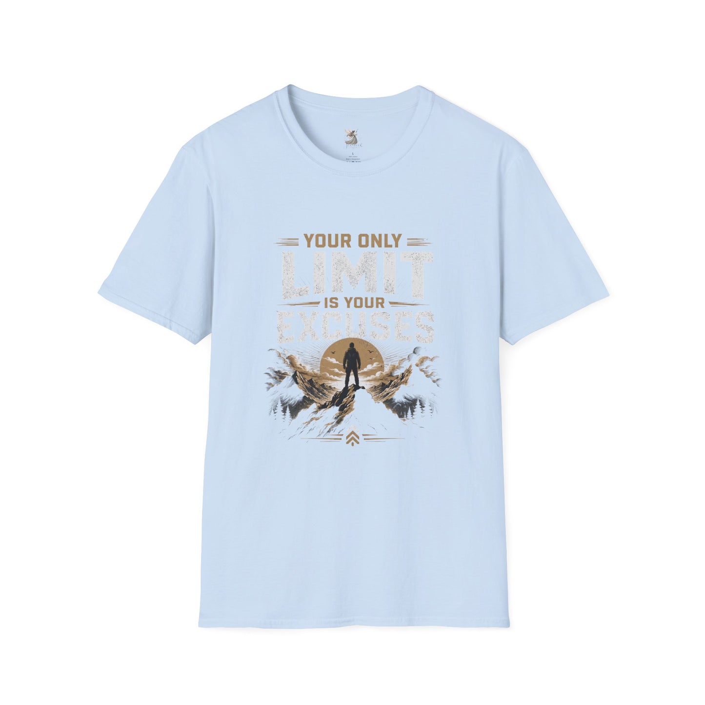 Your Only Limit Is Your Excuses T-Shirt | Motivational Quote Tee