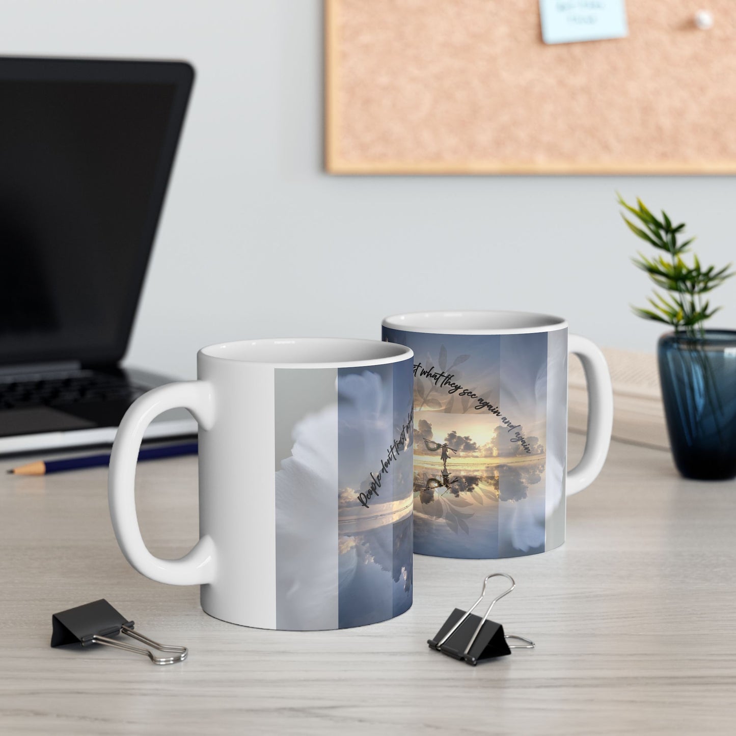 Inspirational Ceramic Mug for Coffee Lovers - Perfect Gift for Tea Drinkers, Motivational Quote Mug, Home Decor, Nature Lovers