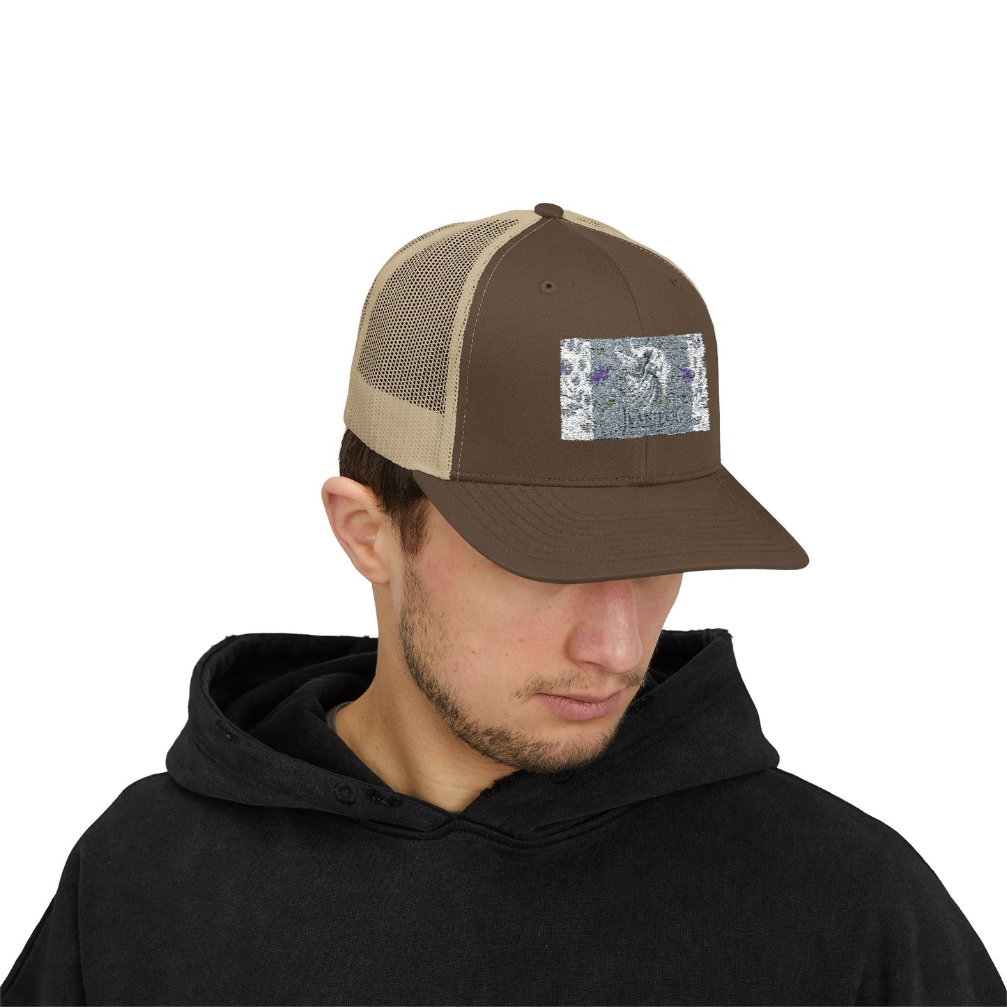 Trendy Snapback Trucker Cap with Unique Design, Casual Cap, Gift for Him/Her, Summer Accessory, Adjustable Hat, Streetwear Style