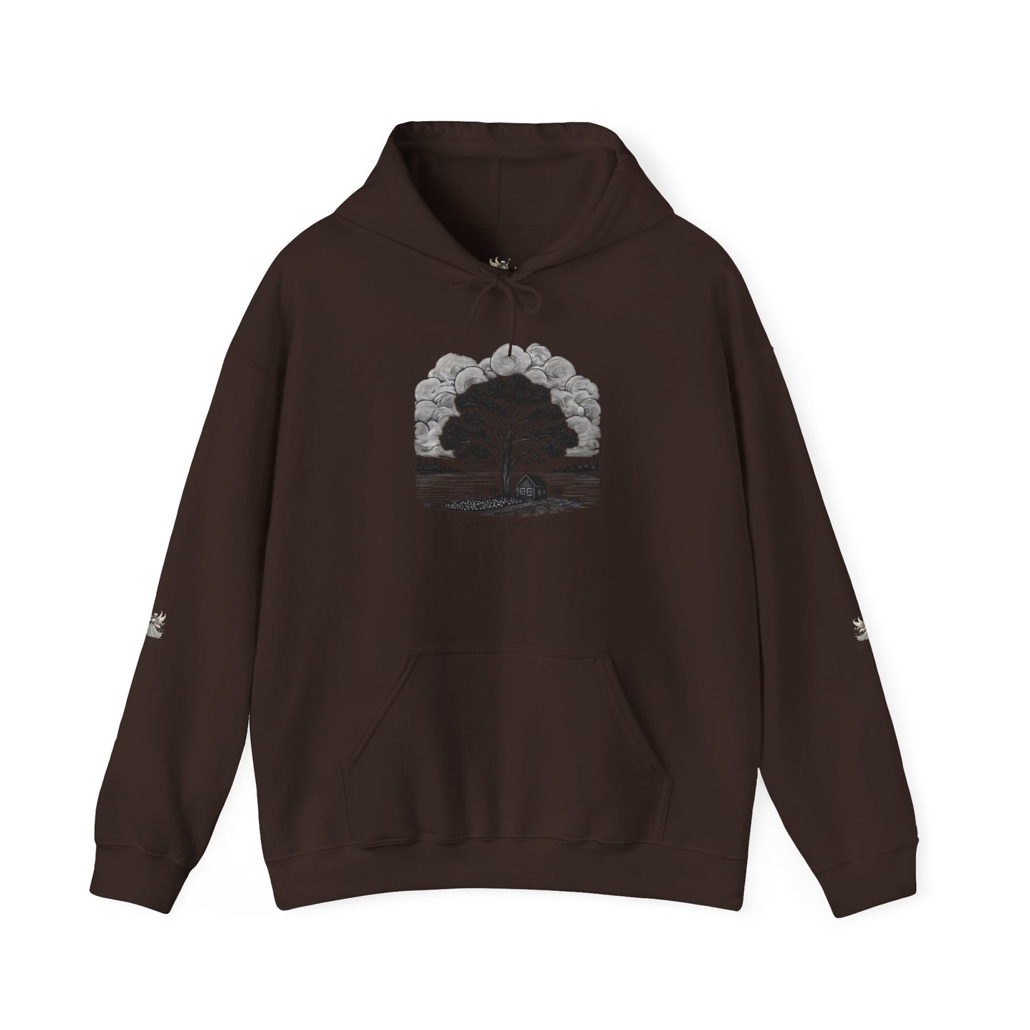 Nature-Inspired Hooded Sweatshirt | Ideal for Nature Lovers, Cozy Fall Wear, Gifts for Friends, Eco-Friendly Fashion
