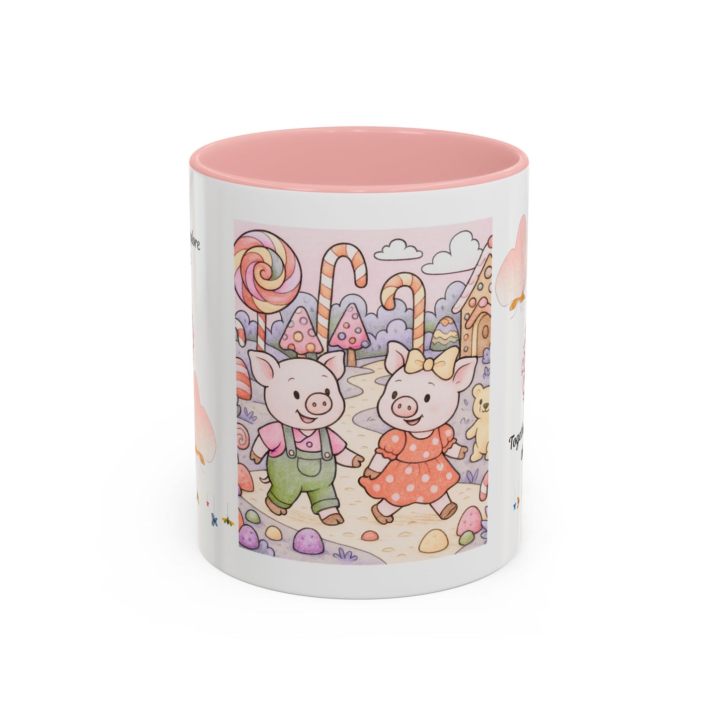 Cute Illustrative Coffee Mug for Kids, Whimsical Pig Design, Perfect Gift for Birthdays, Holidays, Tea Lovers, Home Decor