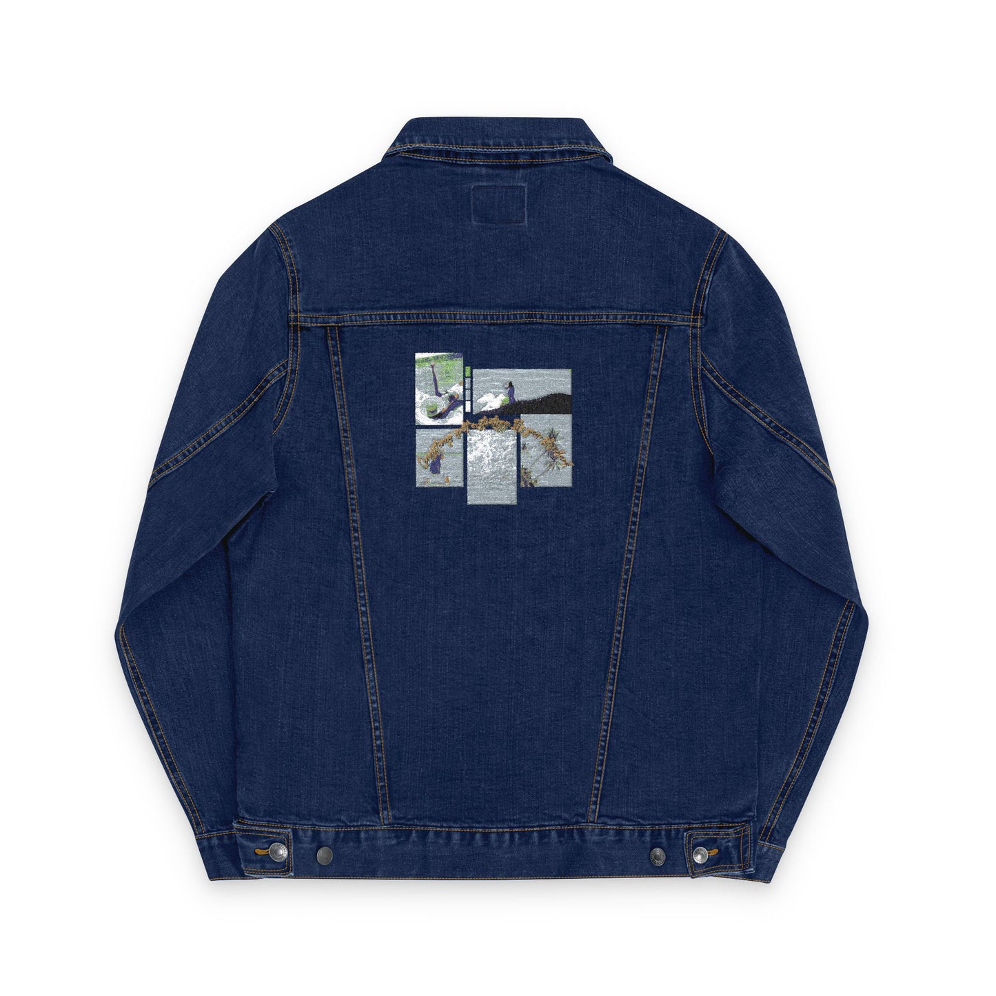 Stylish Unisex Embroidered Denim Jacket, Vintage Jean Jacket, Casual Wear, Spring Fashion, Unique Gifts for Him or Her