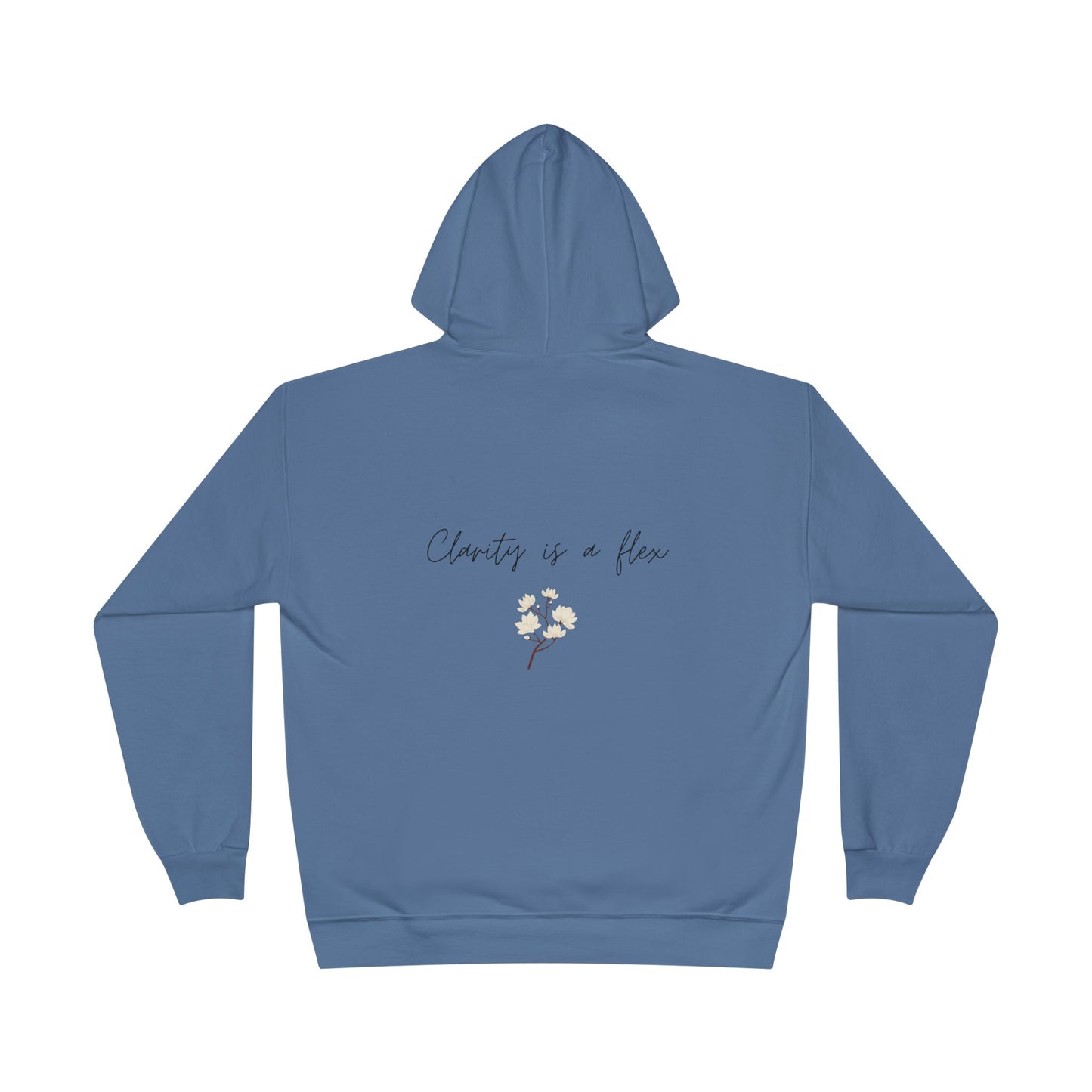 Charity Is a Flower Hoodie — Minimal Floral Charity Quote Pullover