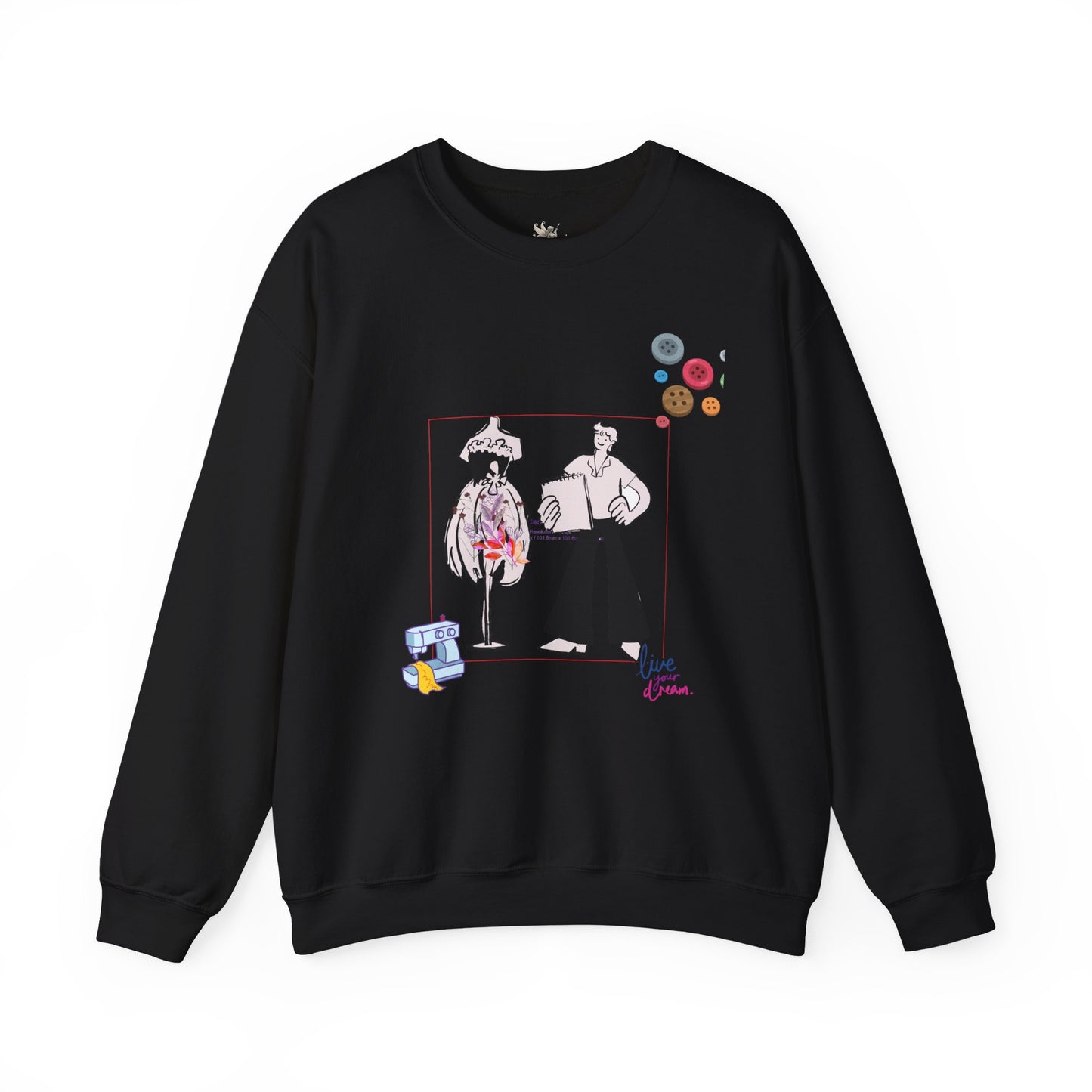 Chic Artistic Crewneck Sweatshirt - Unique Graphic Art, Cozy Gift for Art Lovers, Stylish Layering for Any Occasion, Trendy Sweatshirt