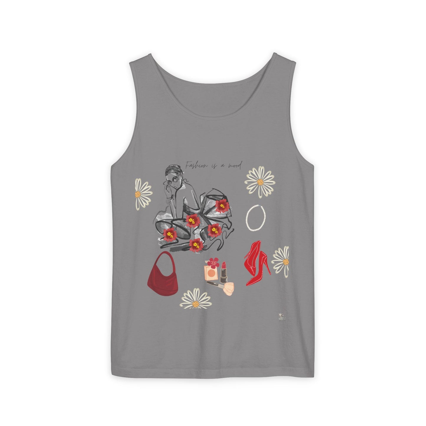 Stylish Fashionista Tank Top, trendsetter tank, summer apparel, gift for fashion lovers, casual chic top, vibrant summer style