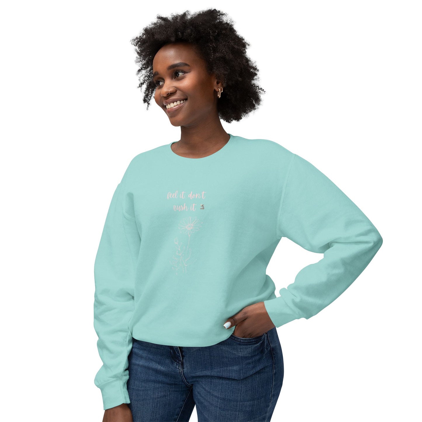 Cozy Unisex Lightweight Crewneck Sweatshirt with Motivational Quote - Perfect Gift for Friends & Family, Casual Wear, Home Comfort, [...]