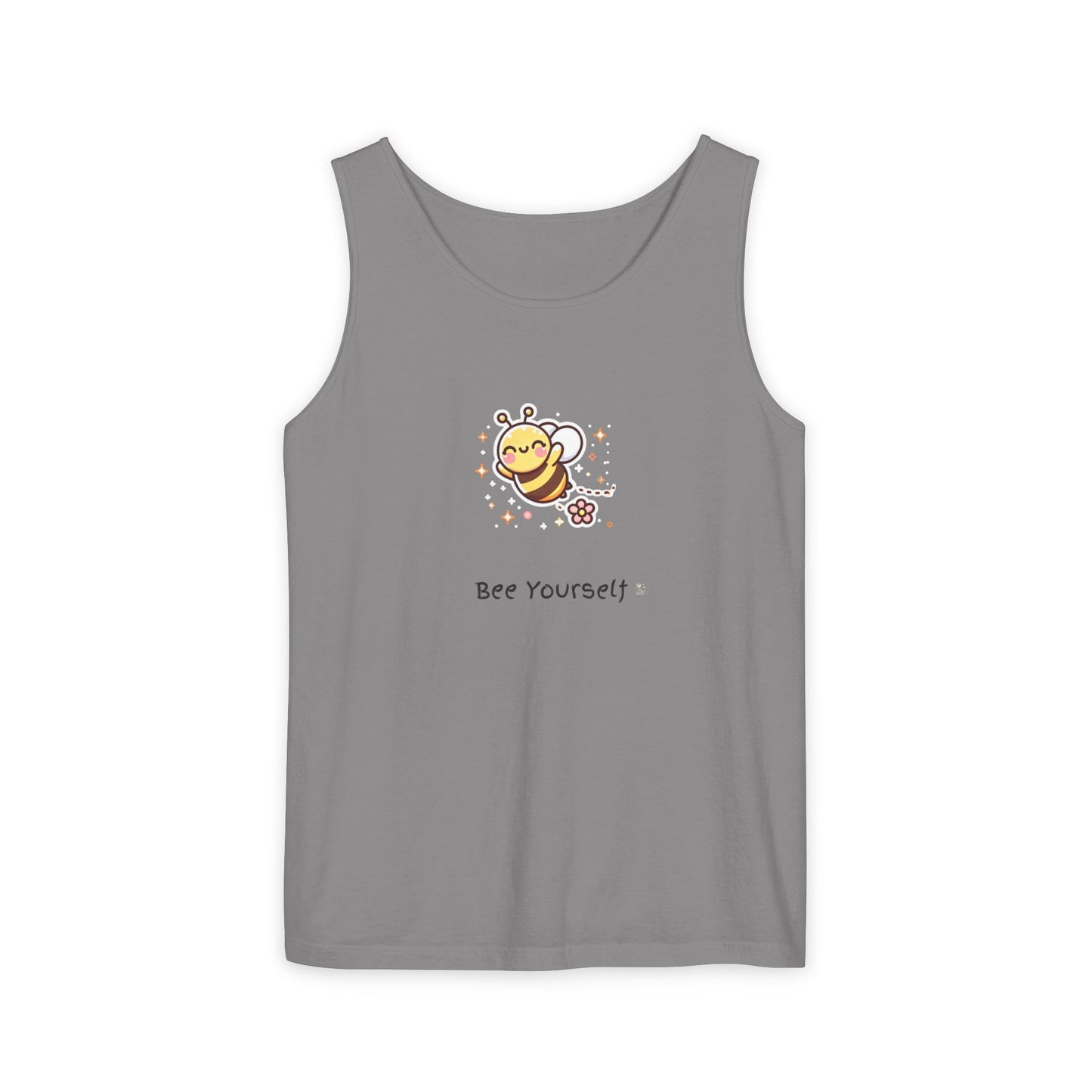 Bee Yourself Tank Top, Cute Bee Apparel, Summer Fashion, Unisex Summer Top, Gift for Nature Lovers, Bee Enthusiast Tank