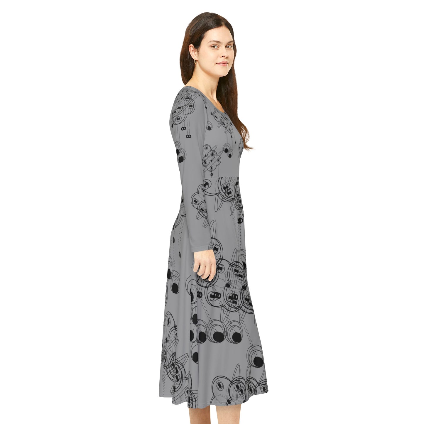 Chic Long Sleeve Dance Dress - Flowing, Comfortable, Ideal for Dance Classes, Parties, and Special Occasions, Gift for Dancers, [...]