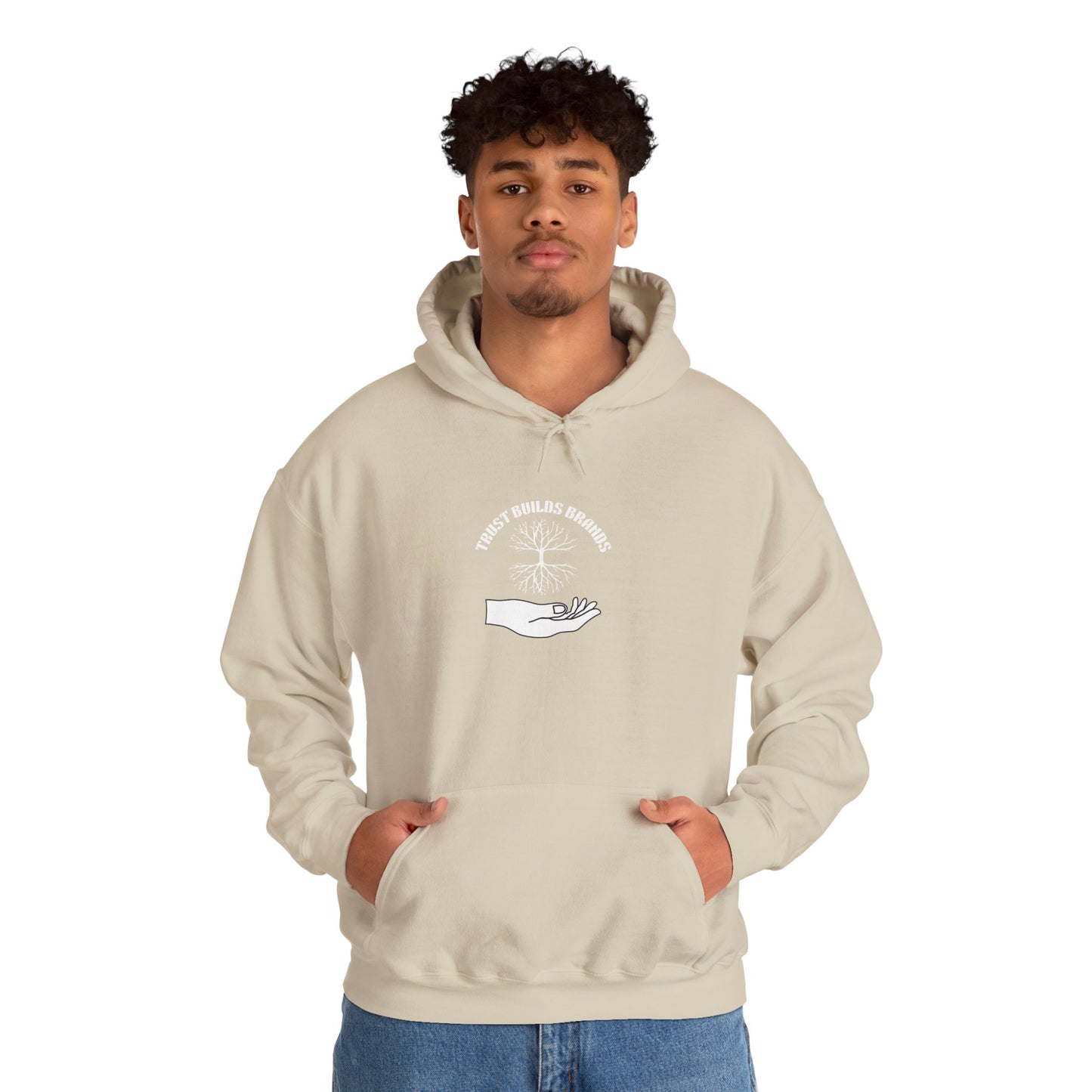 Minimalist Hand Graphic Unisex Hoodie, Cozy Gift for Him/Her, Casual Loungewear, Everyday Wear, Perfect for Birthdays/Chill Days