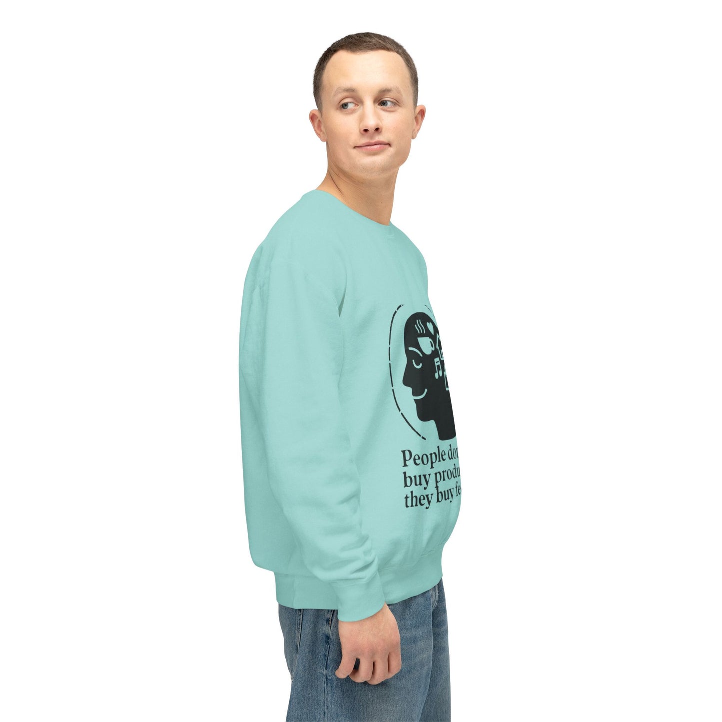 Emotional Connection Lightweight Crewneck Sweatshirt - Perfect Gift for Mindfulness Lovers, Cozy, Inspirational Apparel, Casual [...]