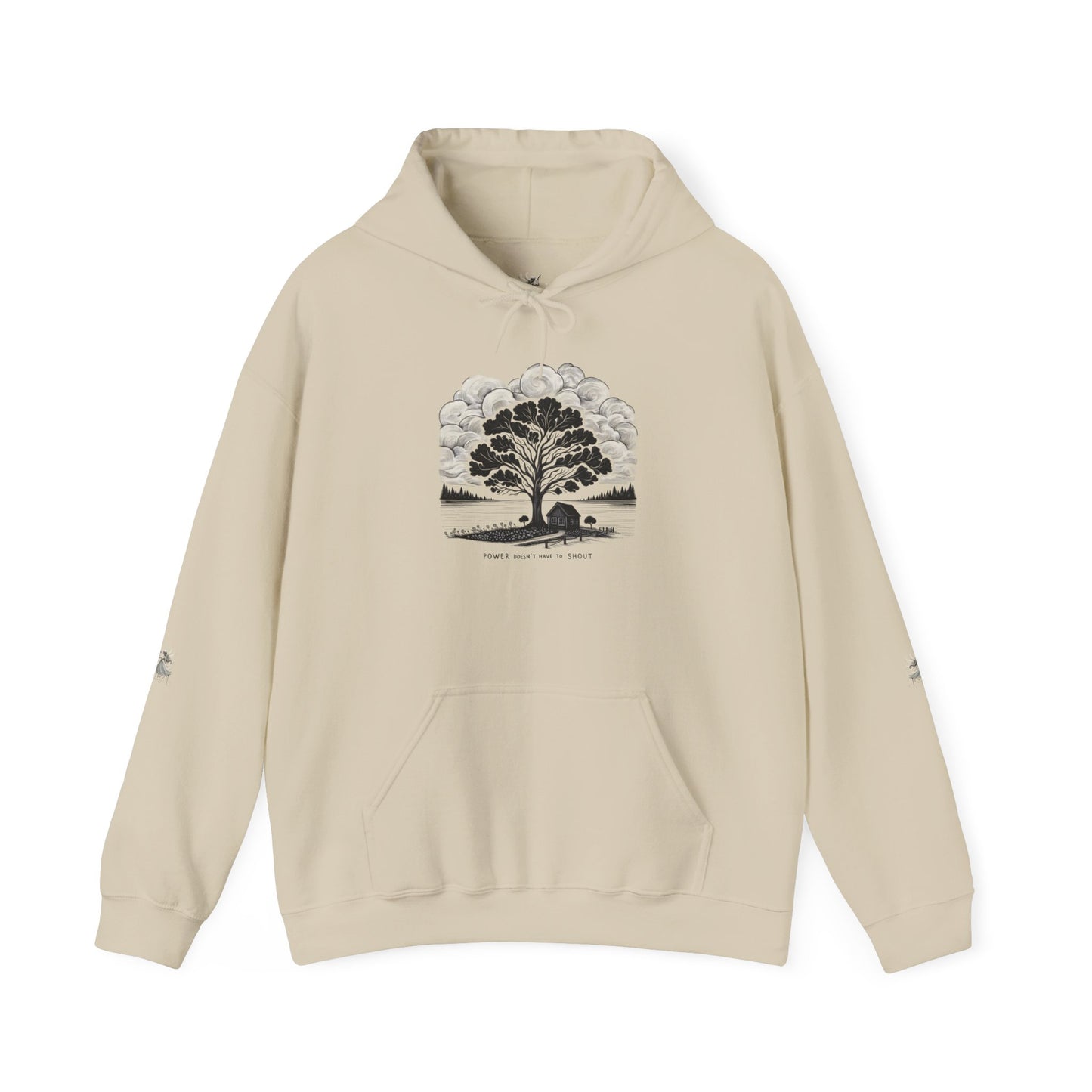 Nature-Inspired Hooded Sweatshirt | Ideal for Nature Lovers, Cozy Fall Wear, Gifts for Friends, Eco-Friendly Fashion