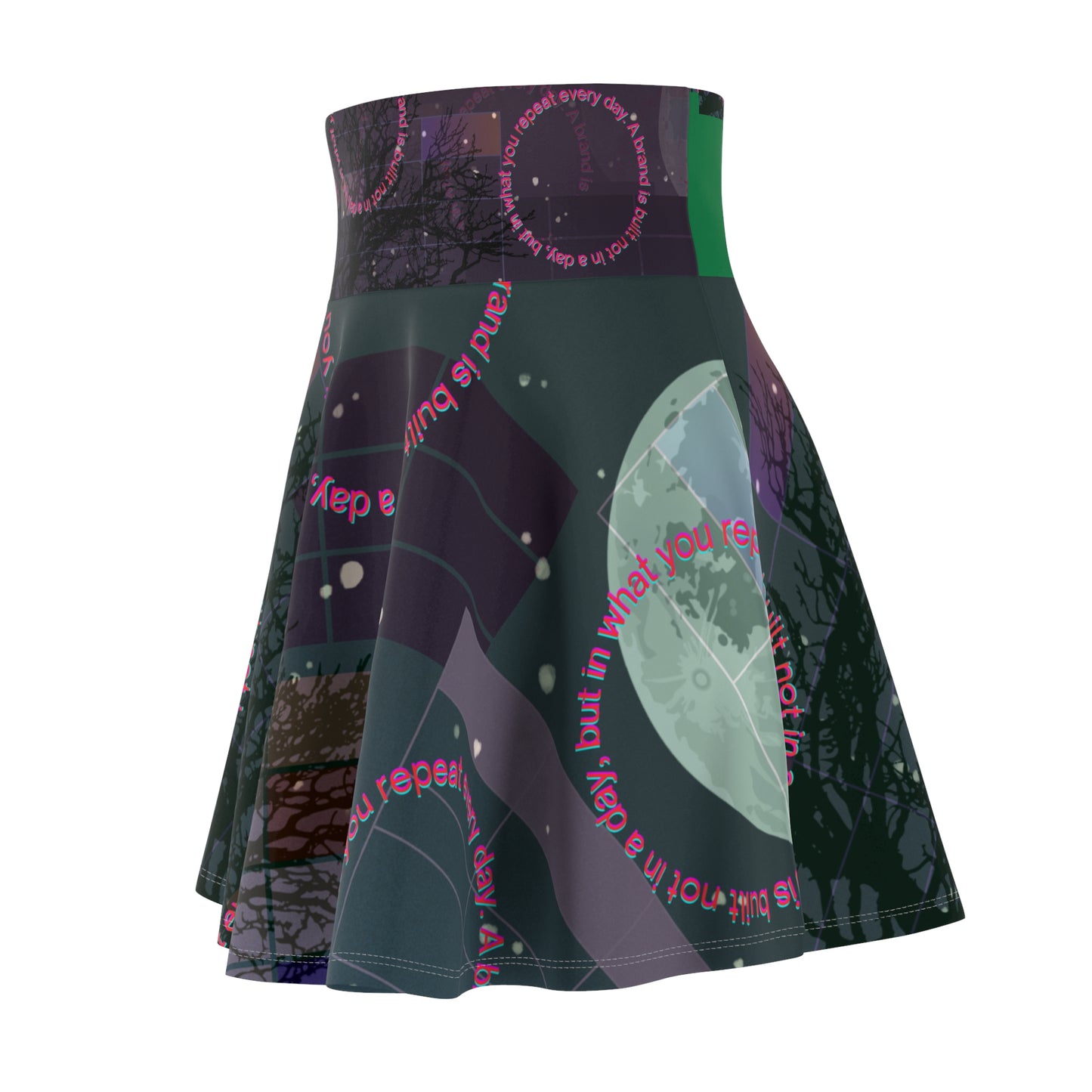 Mystical Women's Skater Skirt, Bohemian Skirt, Festival Wear, Unique Skirt, Everyday Style, Casual Elegance