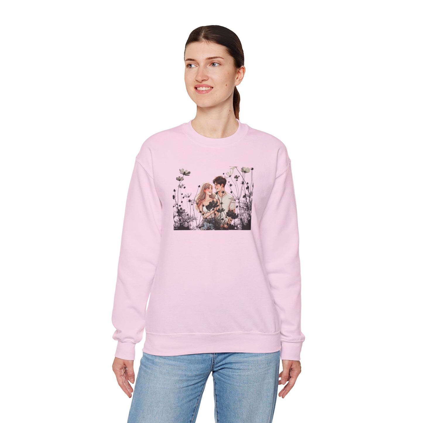 Romantic Couple Sweatshirt - Love Gift, Cozy Apparel, Valentine's Day, Anniversary Gift, Cute Couple Outfits