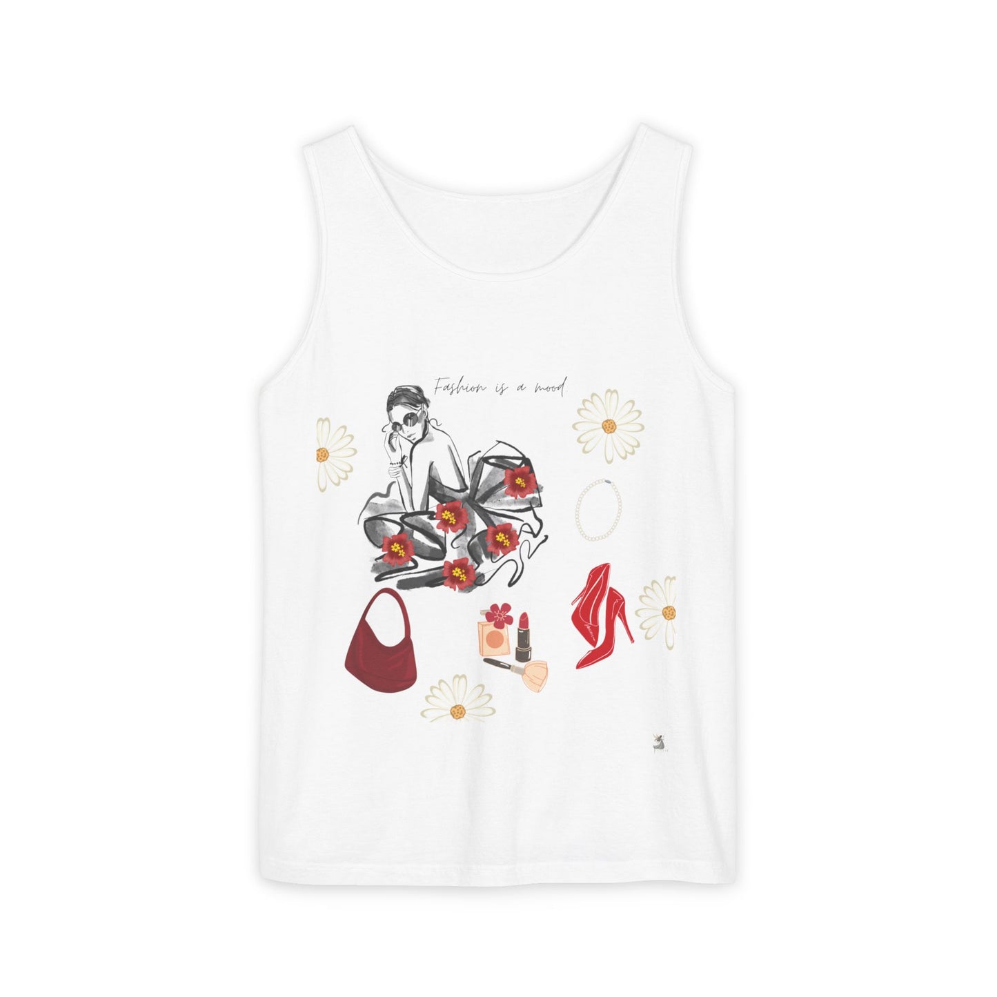 Stylish Fashionista Tank Top, trendsetter tank, summer apparel, gift for fashion lovers, casual chic top, vibrant summer style