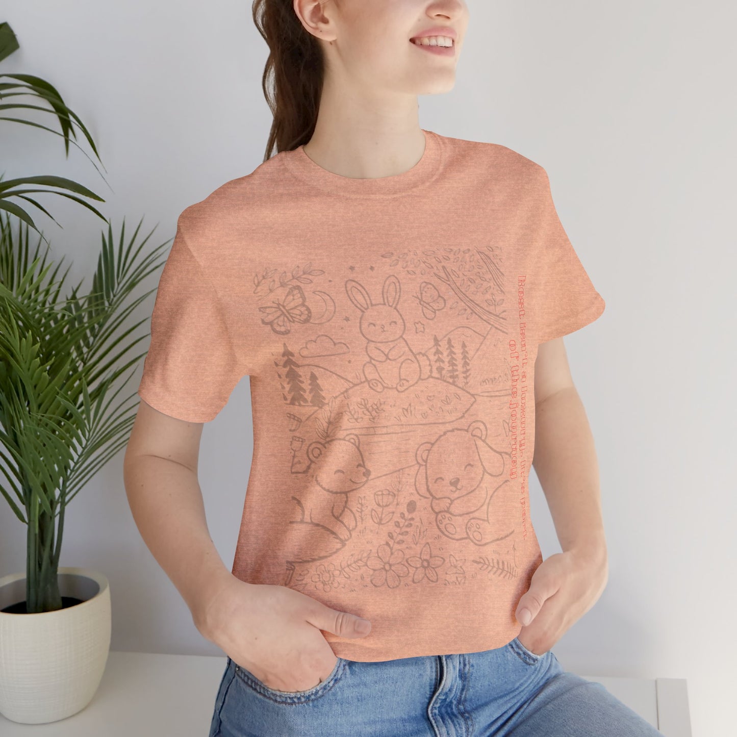 Cute Animal Design Unisex Jersey Tee, Gift for Animal Lovers, Nature Lover Shirt, Spring Fashion Tee, Kids & Adults T-Shirt