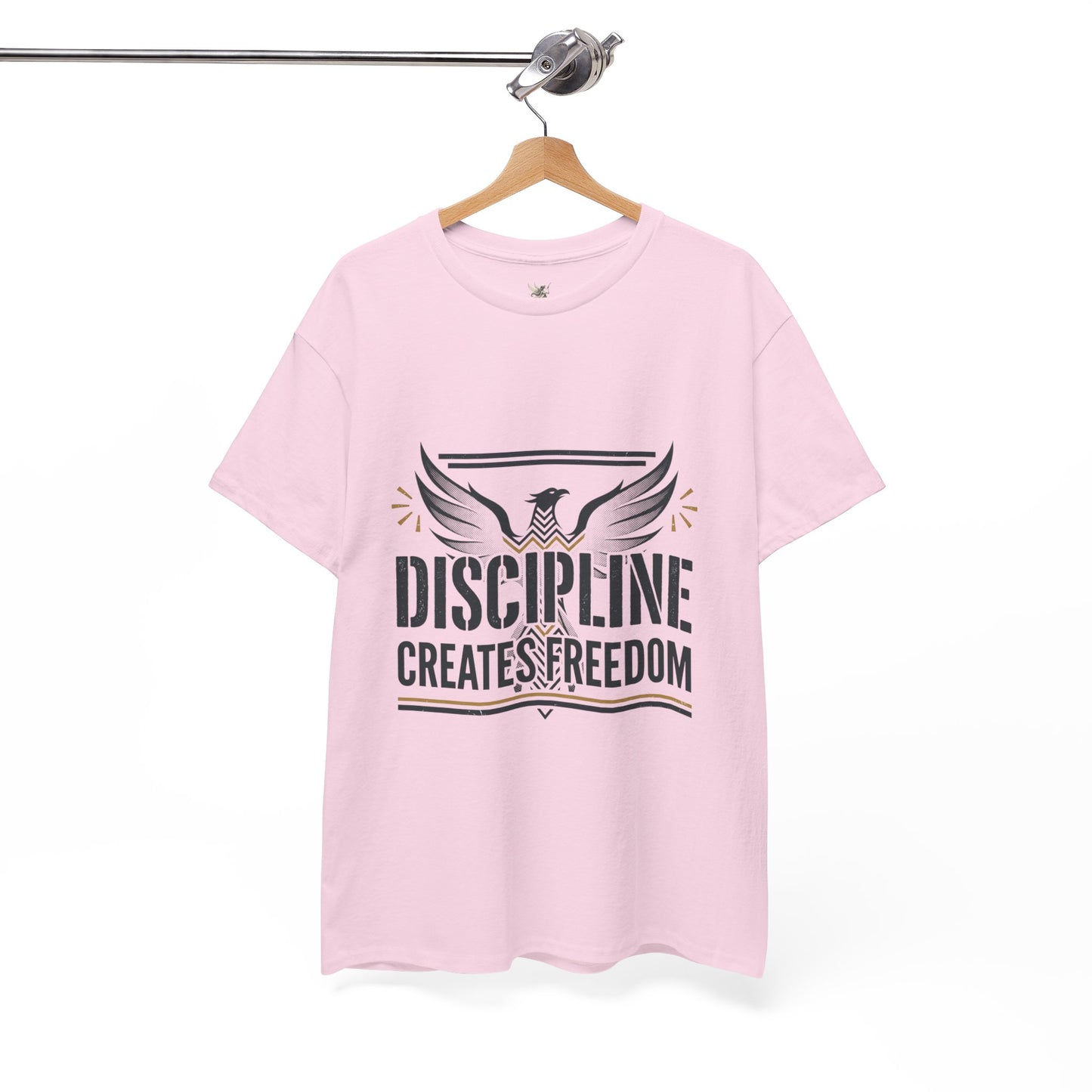 Discipline Creates Freedom T-Shirt — Motivational Eagle Fitness Tee