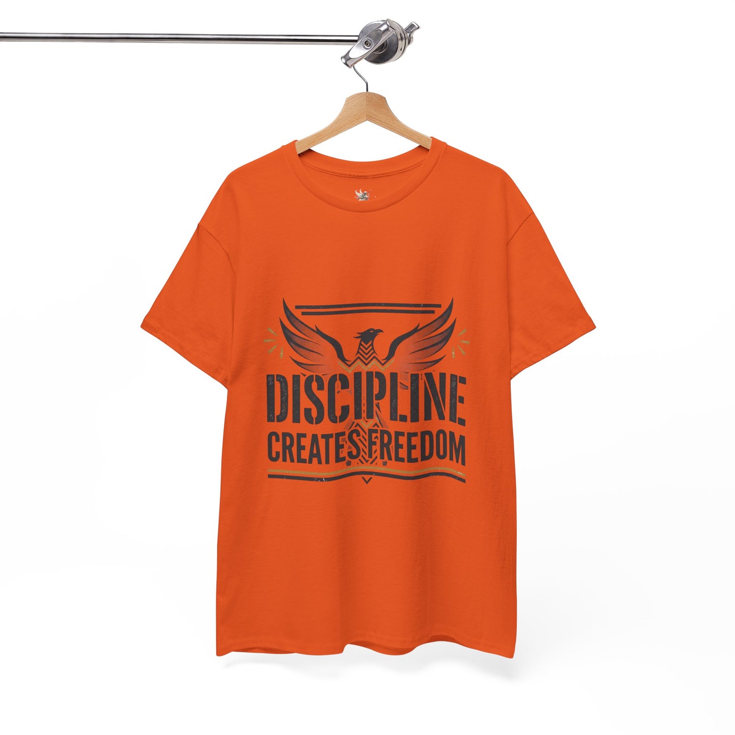 Discipline Creates Freedom T-Shirt — Motivational Eagle Fitness Tee