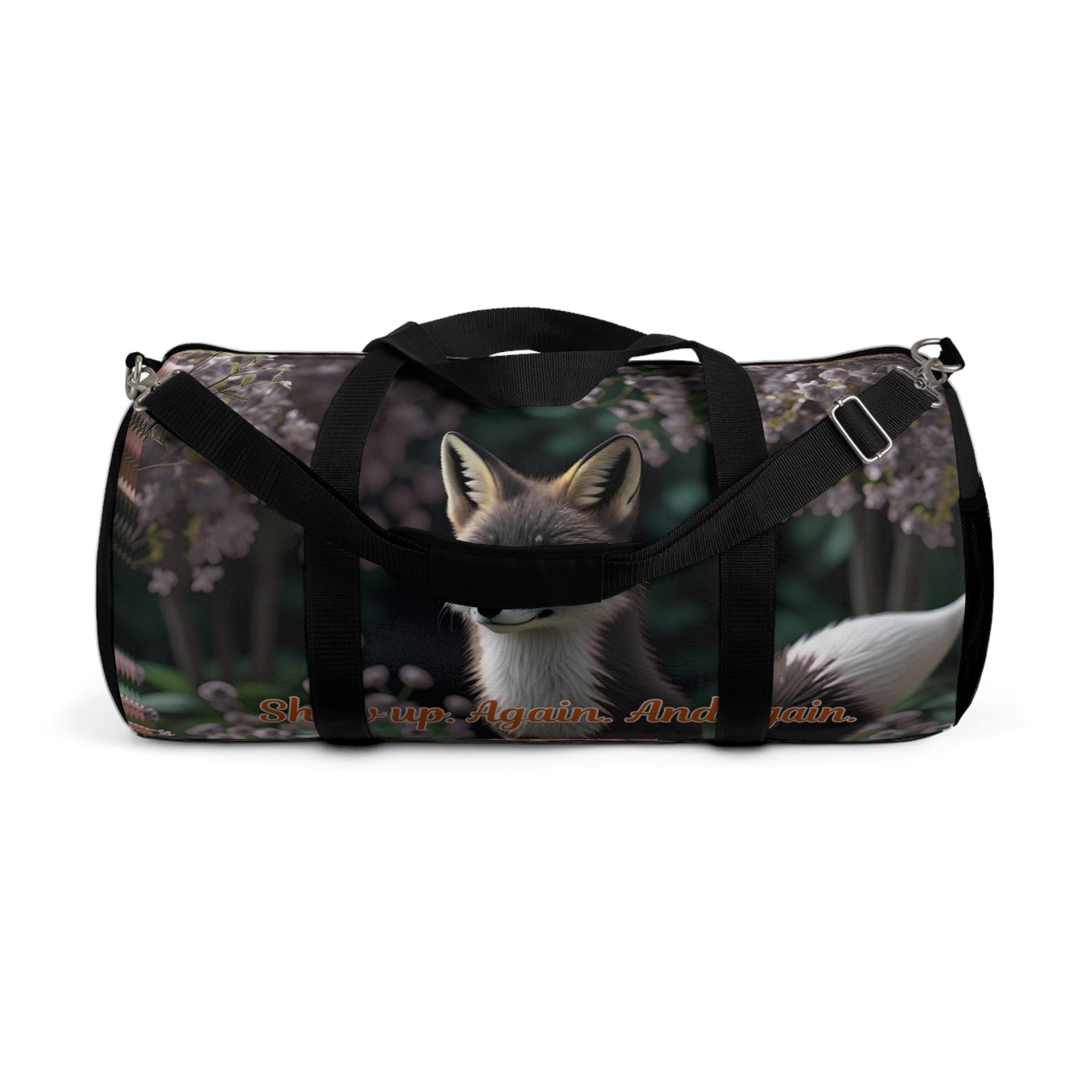 Floral Fox Duffel Bag | Perfect for Gym, Yoga, Travel, Gifts, Outdoor Adventures | Ideal for Nature Lovers!