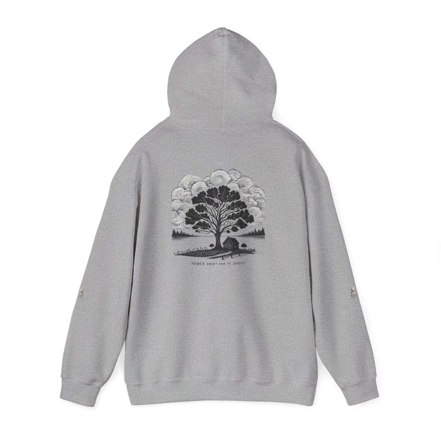 Nature-Inspired Hooded Sweatshirt | Ideal for Nature Lovers, Cozy Fall Wear, Gifts for Friends, Eco-Friendly Fashion