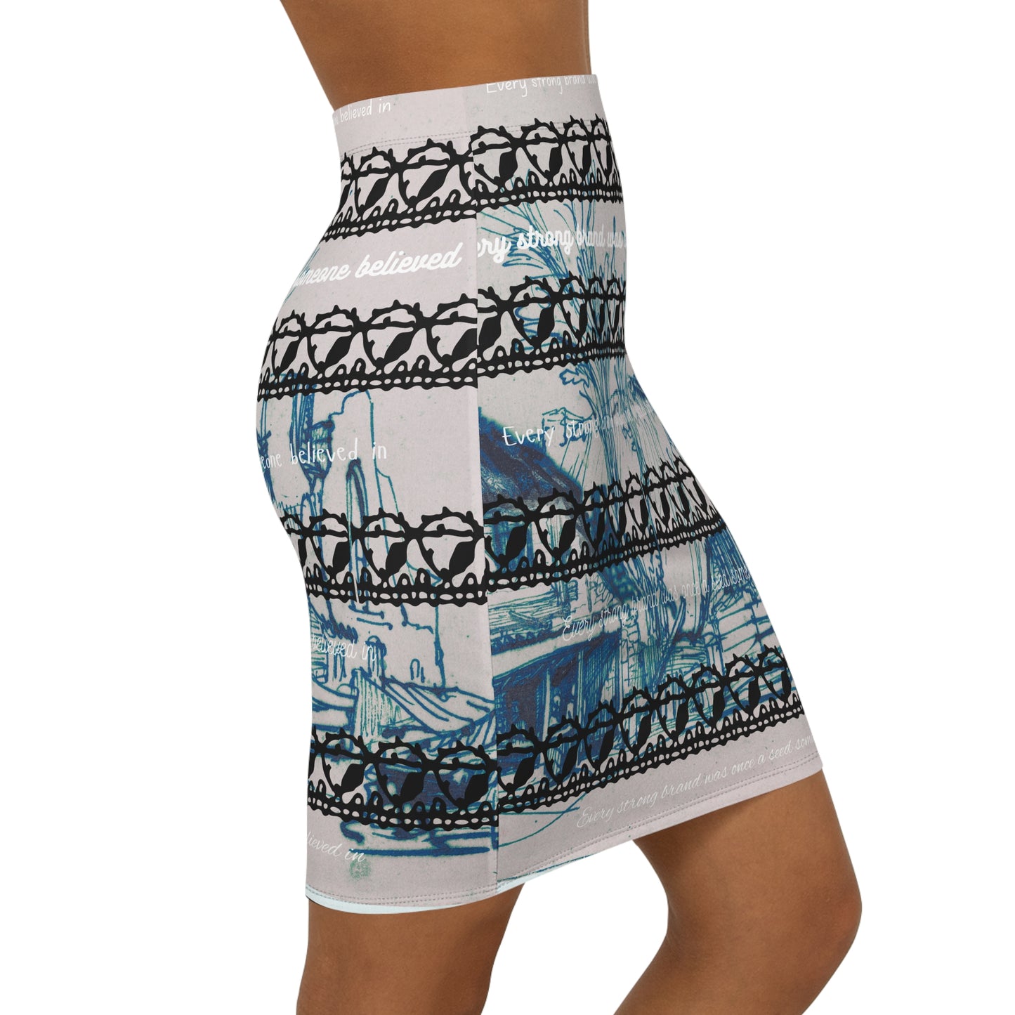 Stylish Women's Mid-Waist Pencil Skirt, Chic Office Wear, Trendy Party Outfit, Versatile Fashion Statement, Fashion Forward Skirts, [...]