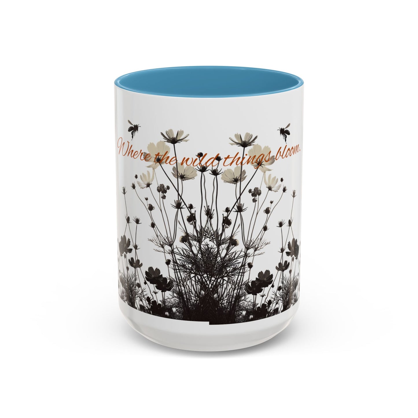 Floral Accent Coffee Mug